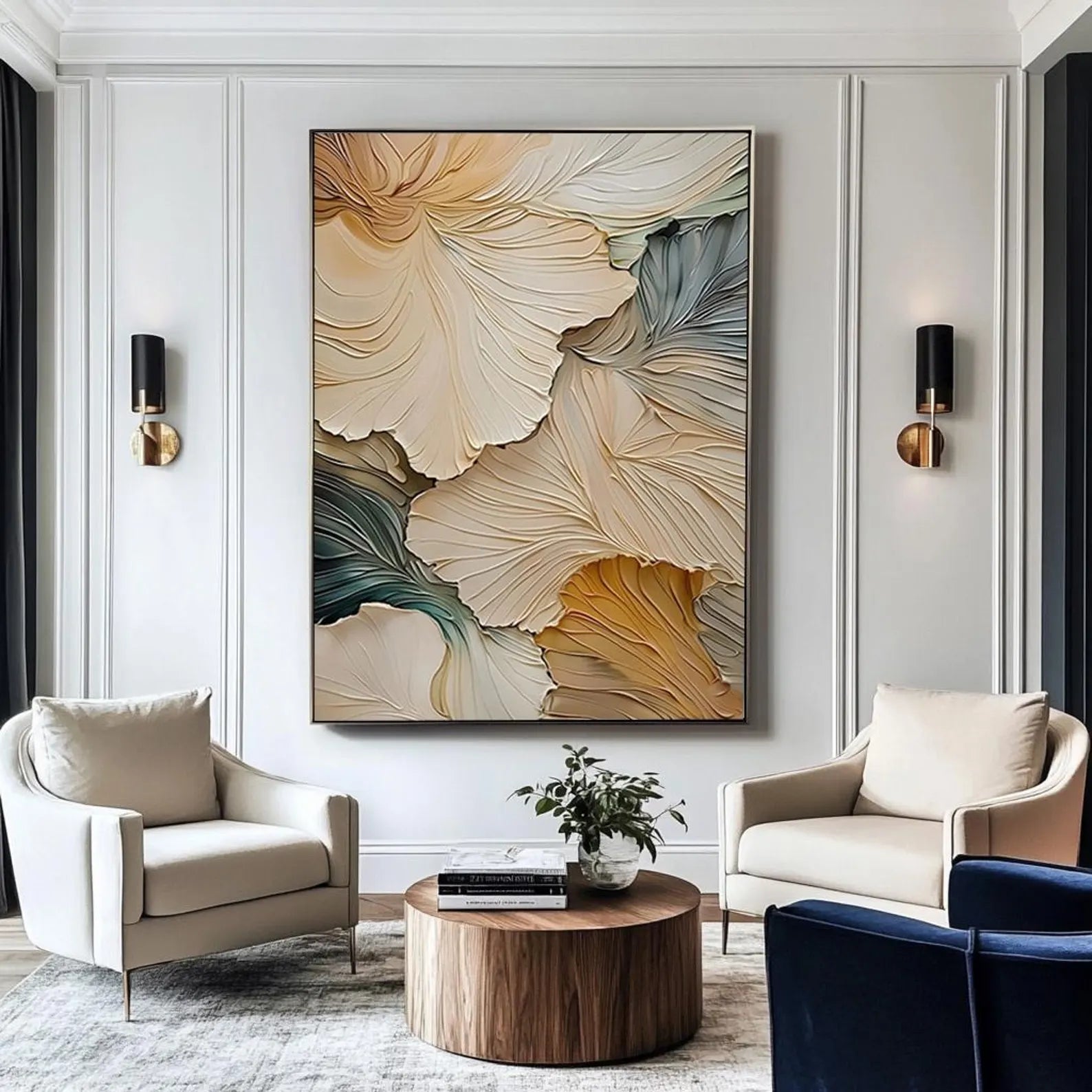 Textured Floral Art | Timeless Grace