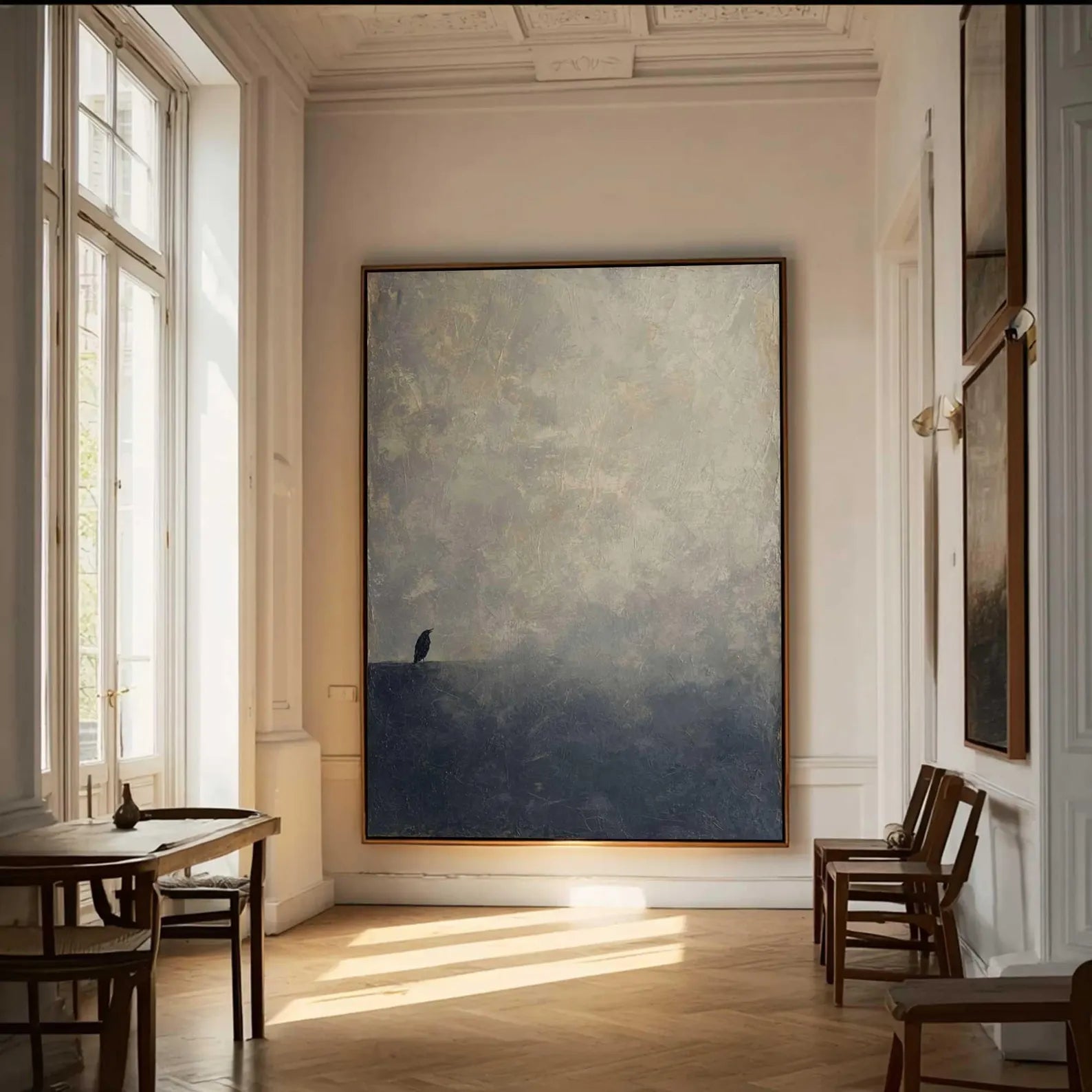 Textured Moody Landscape Abstract | Tranquil Luxe