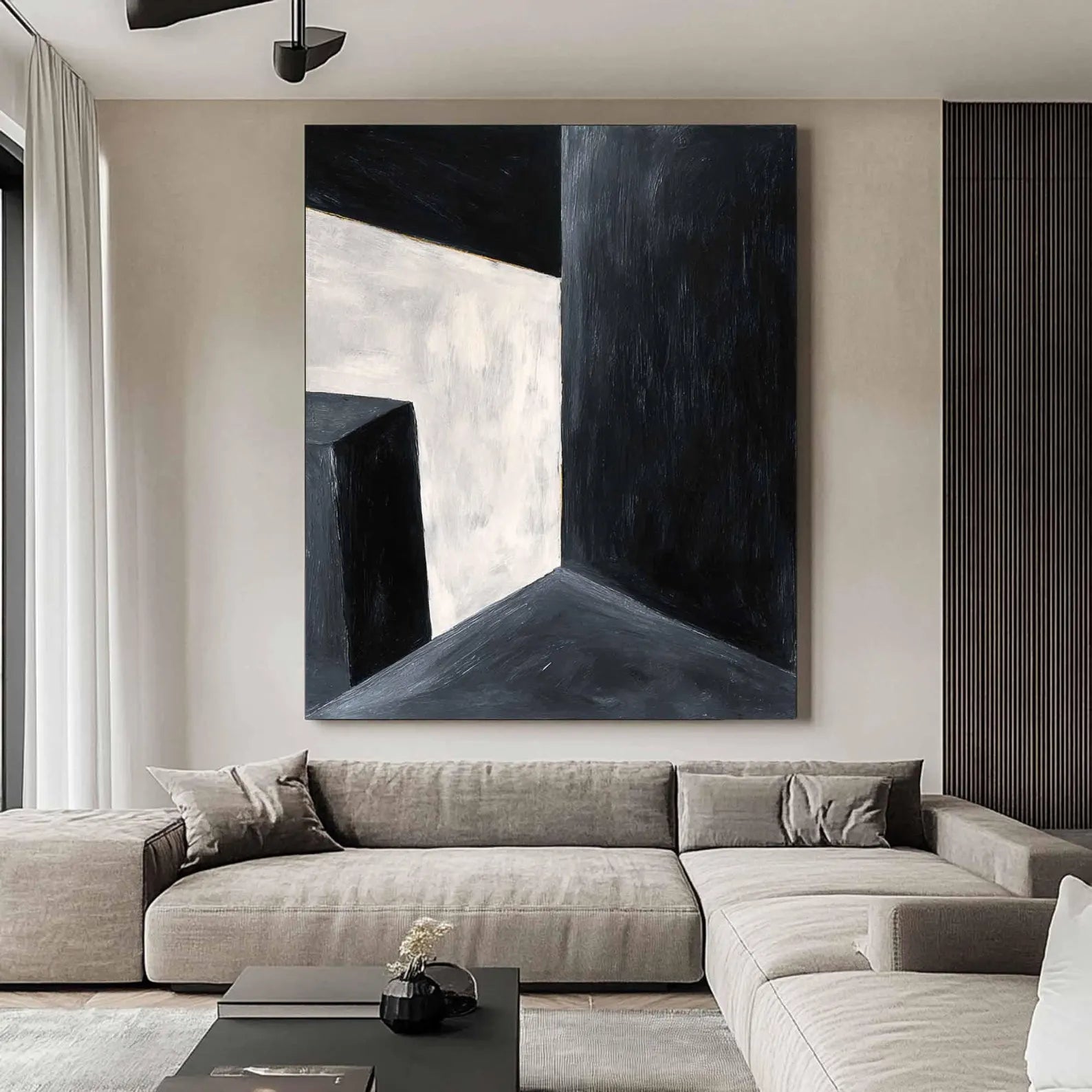 Geometric Monochrome Art | Modern Refinement