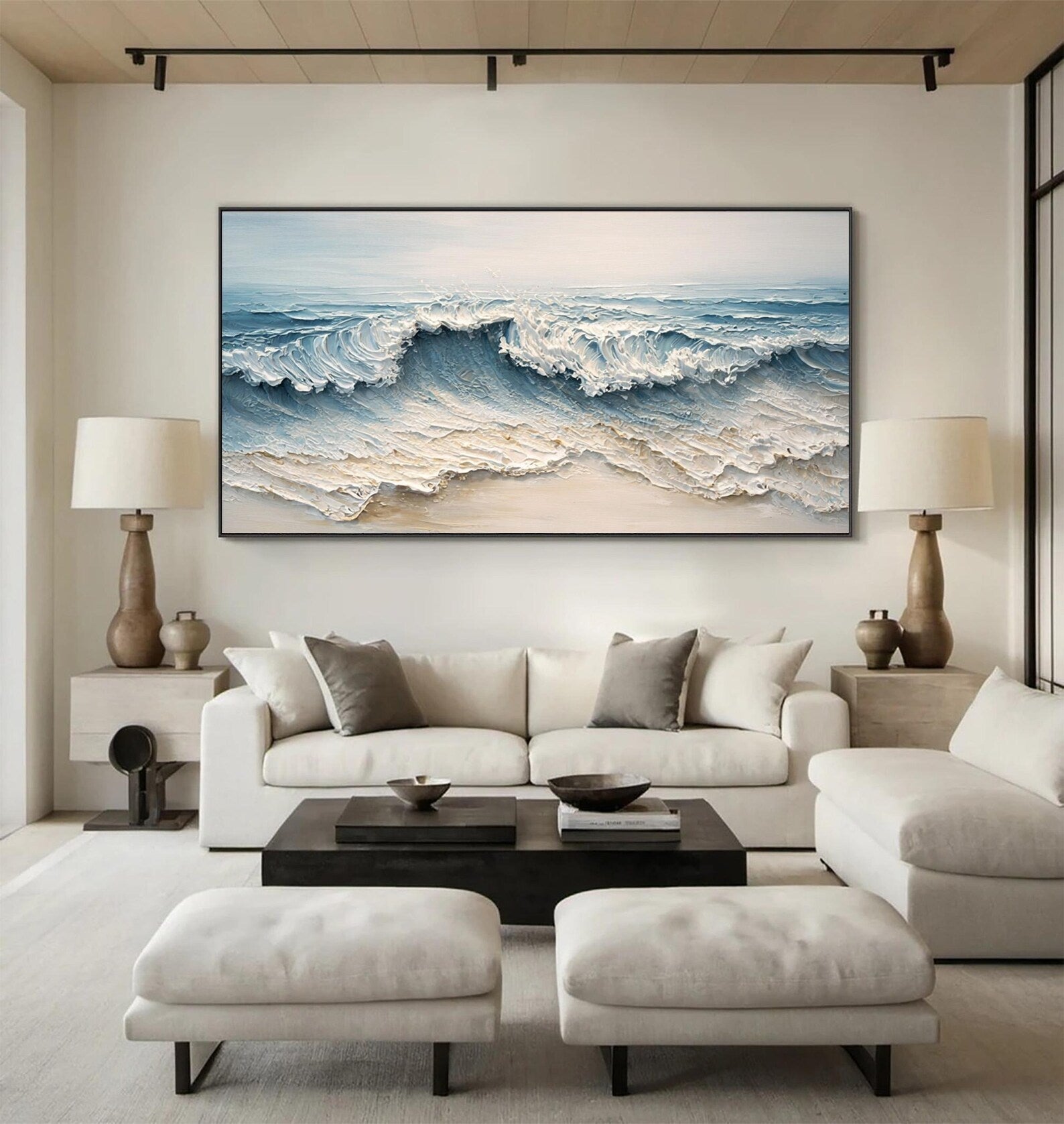 Textured Coastal Opulence | Blue Crest