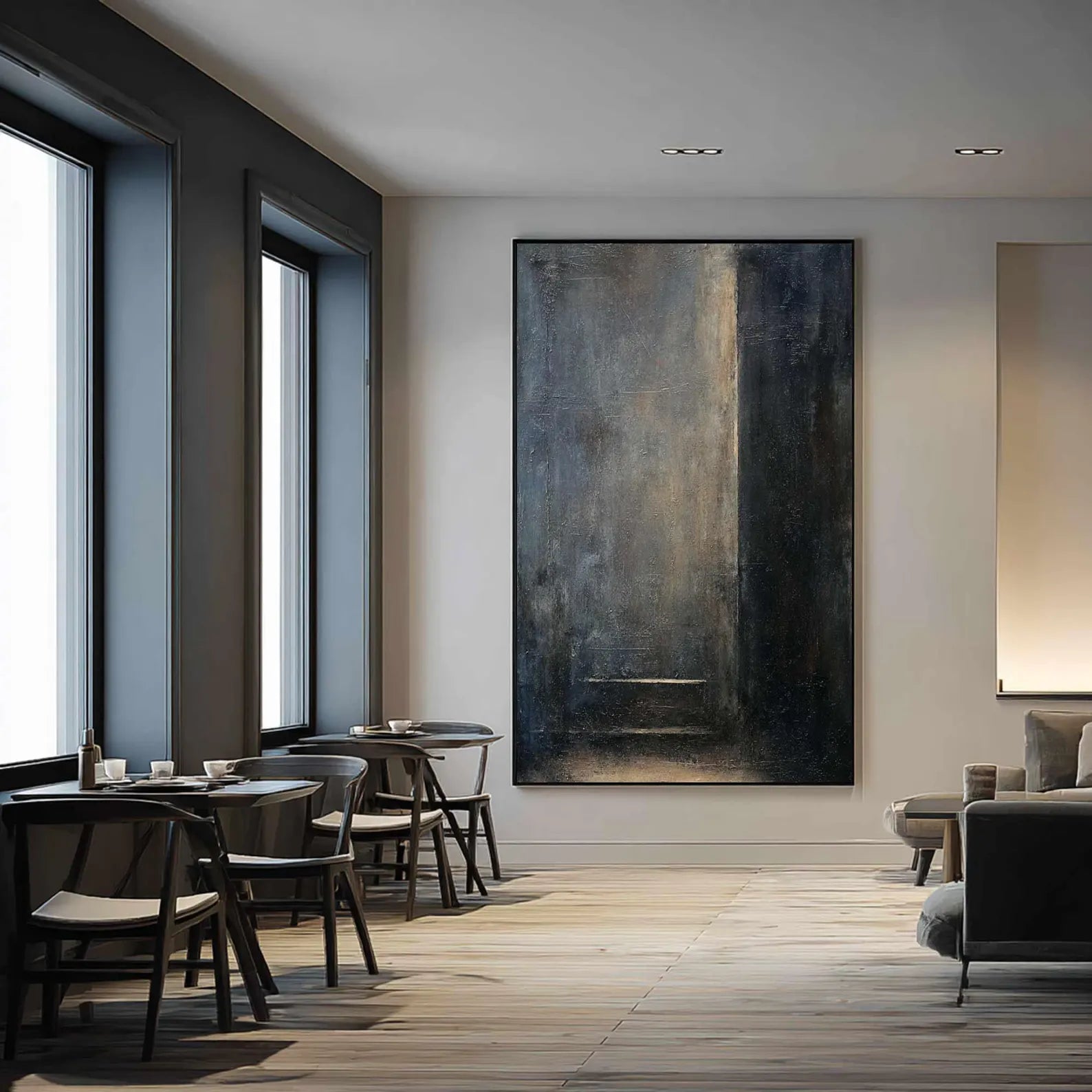 Textured Abstract Art | Moody Elegance