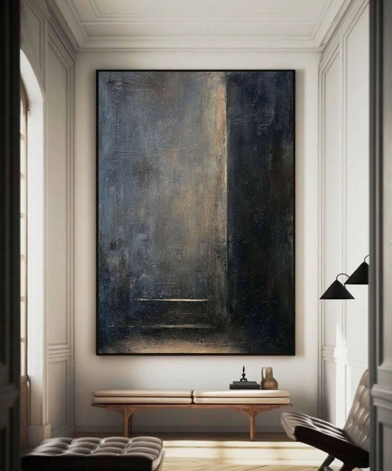 Textured Abstract Art | Moody Elegance