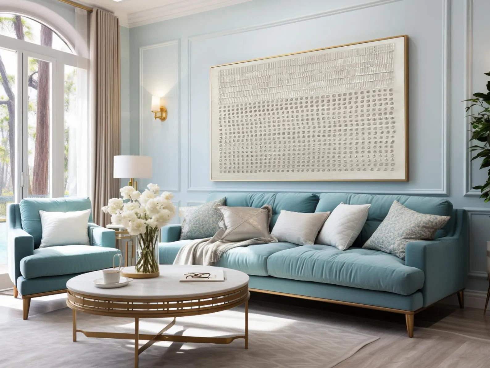 Textured Linear & Dot Art | Elevated Tranquility