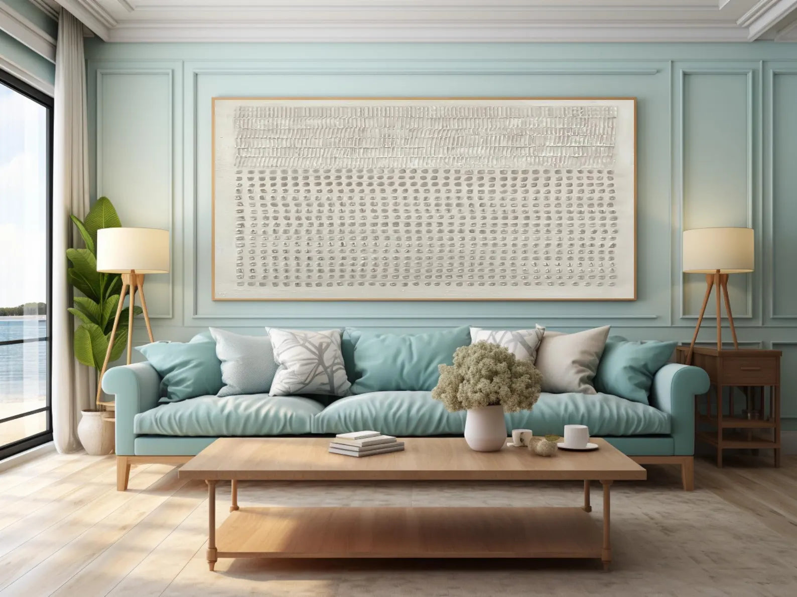 Textured Linear & Dot Art | Elevated Tranquility