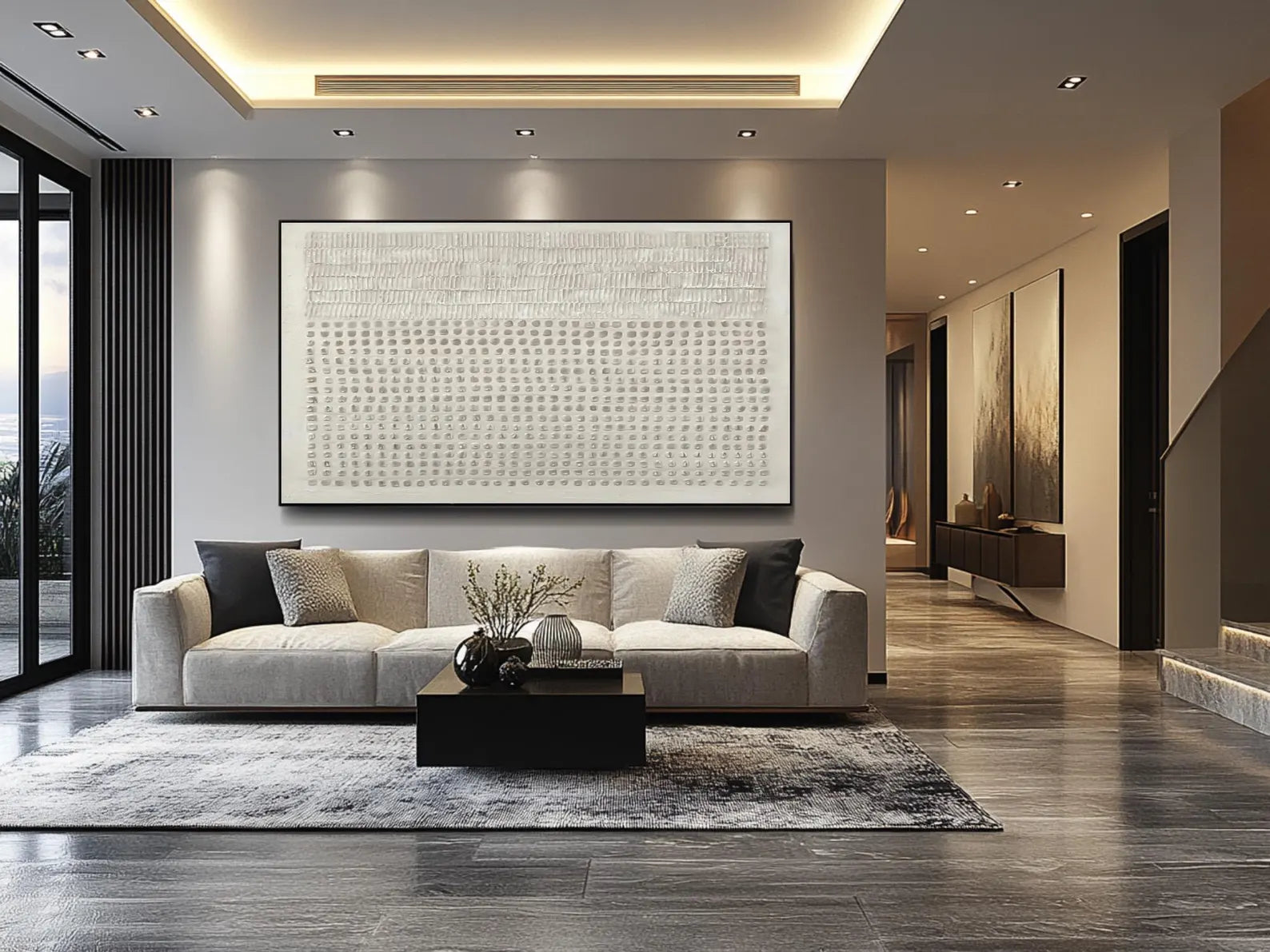 Textured Linear & Dot Art | Elevated Tranquility