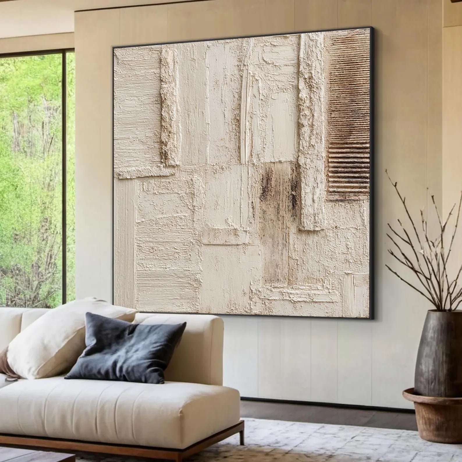 Warm-Tone Textured Art | Sophisticated Calm