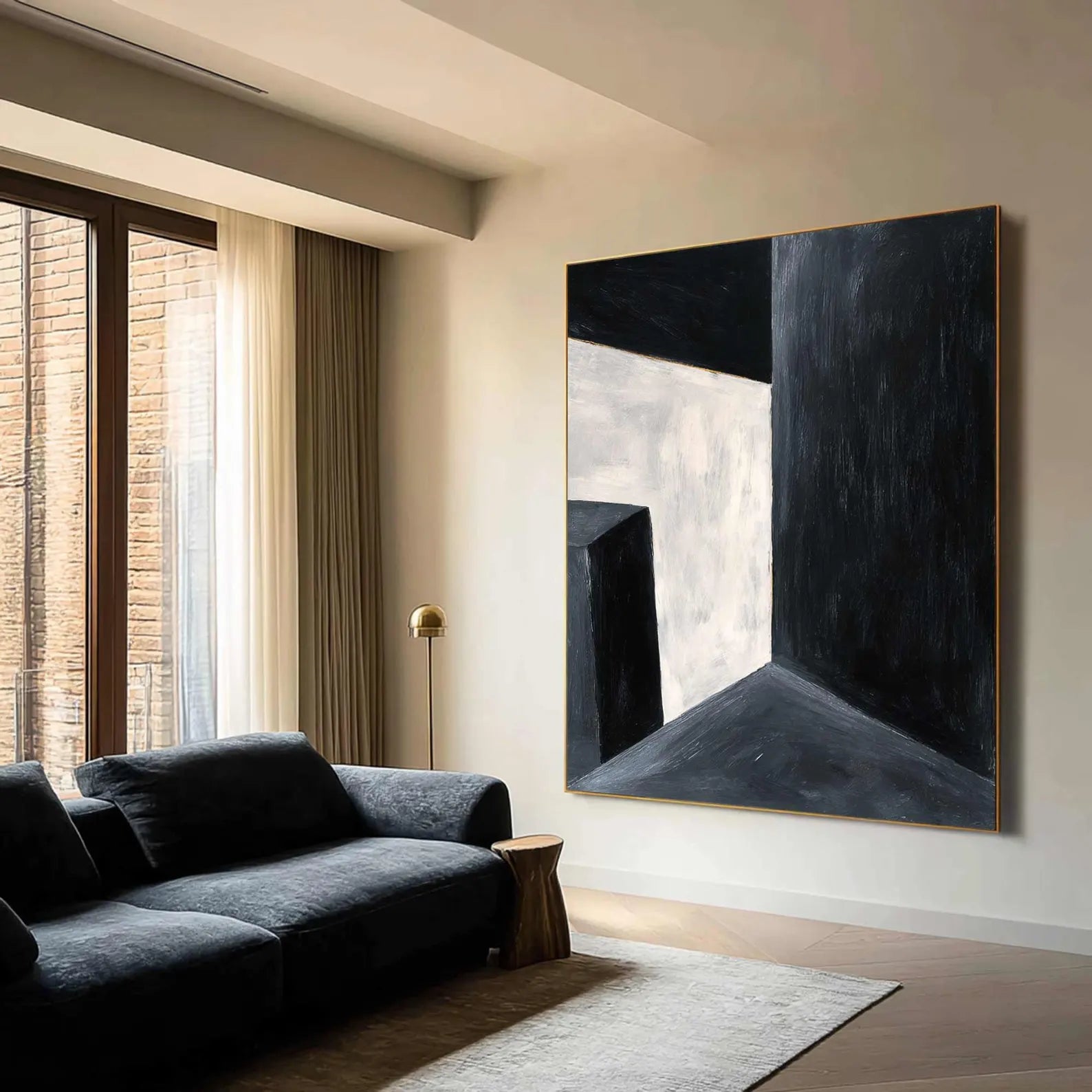 Geometric Monochrome Art | Modern Refinement