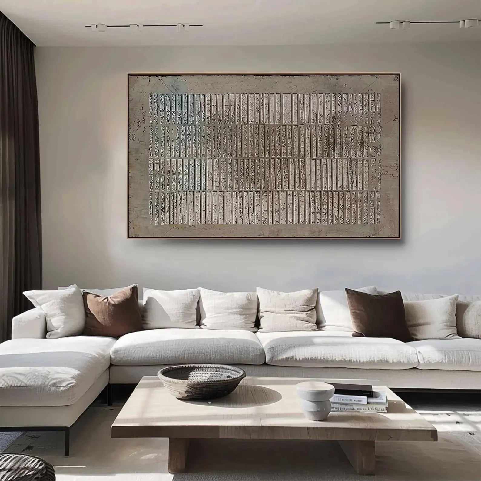 Textured Linear Earth Tones | Polished Calm