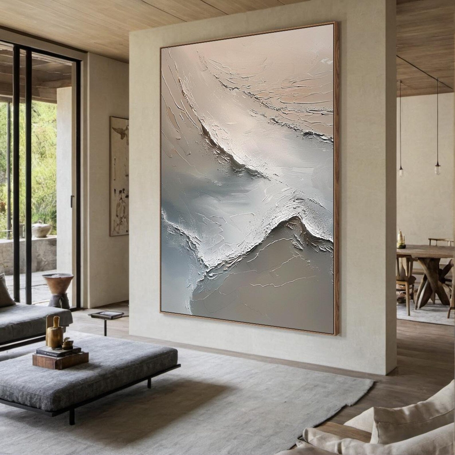 Textured Flowing Art | Subtle Elegance