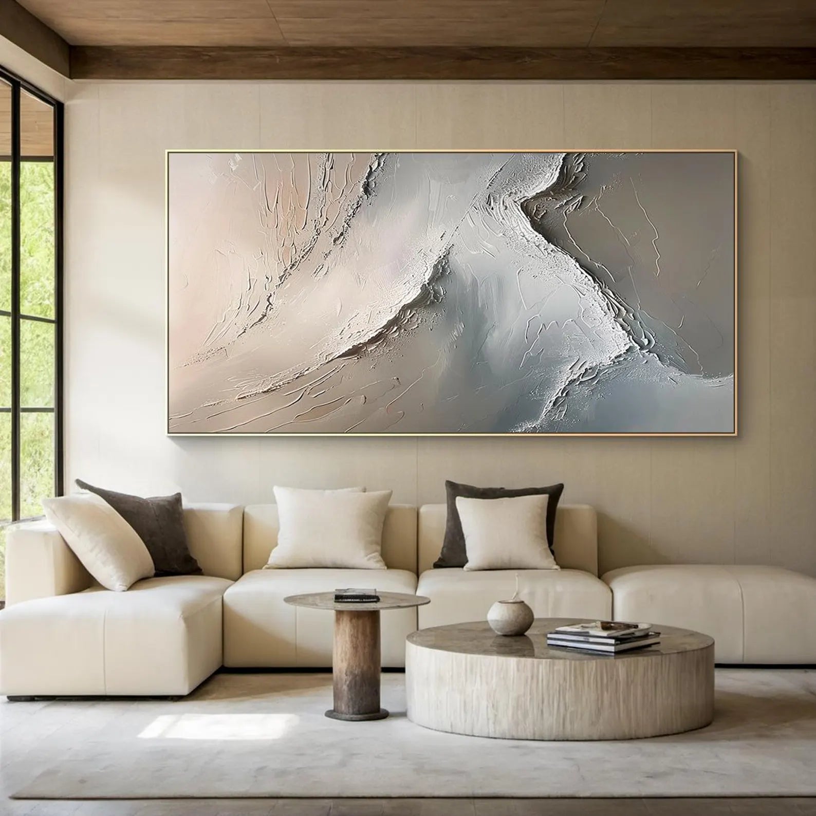 Textured Flowing Art | Subtle Elegance