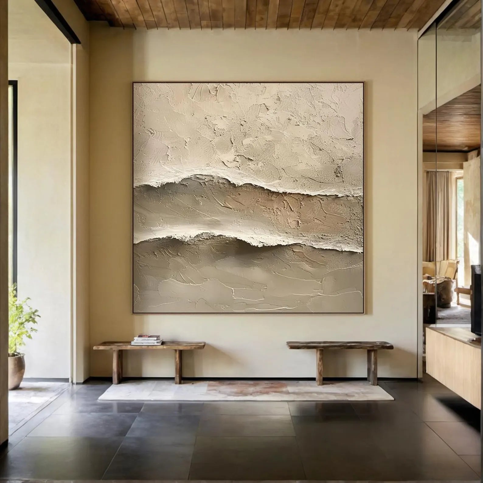 Textured Earthy Layers Art | Subtle Grandeur