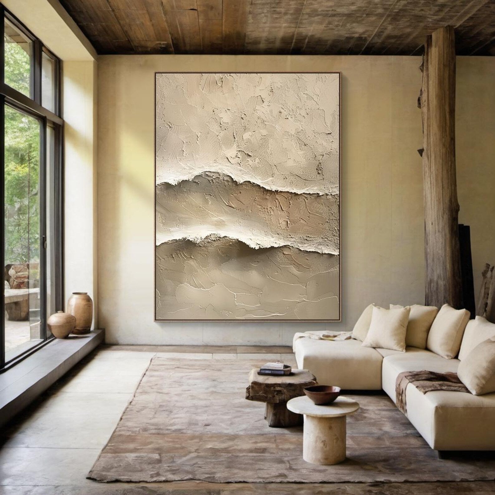Textured Earthy Layers Art | Subtle Grandeur