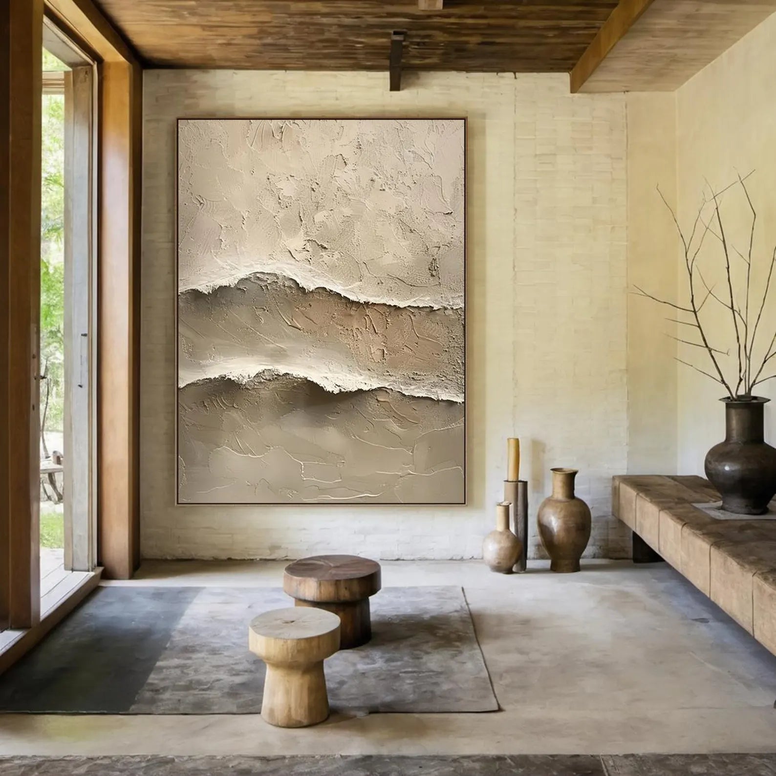 Textured Earthy Layers Art | Subtle Grandeur