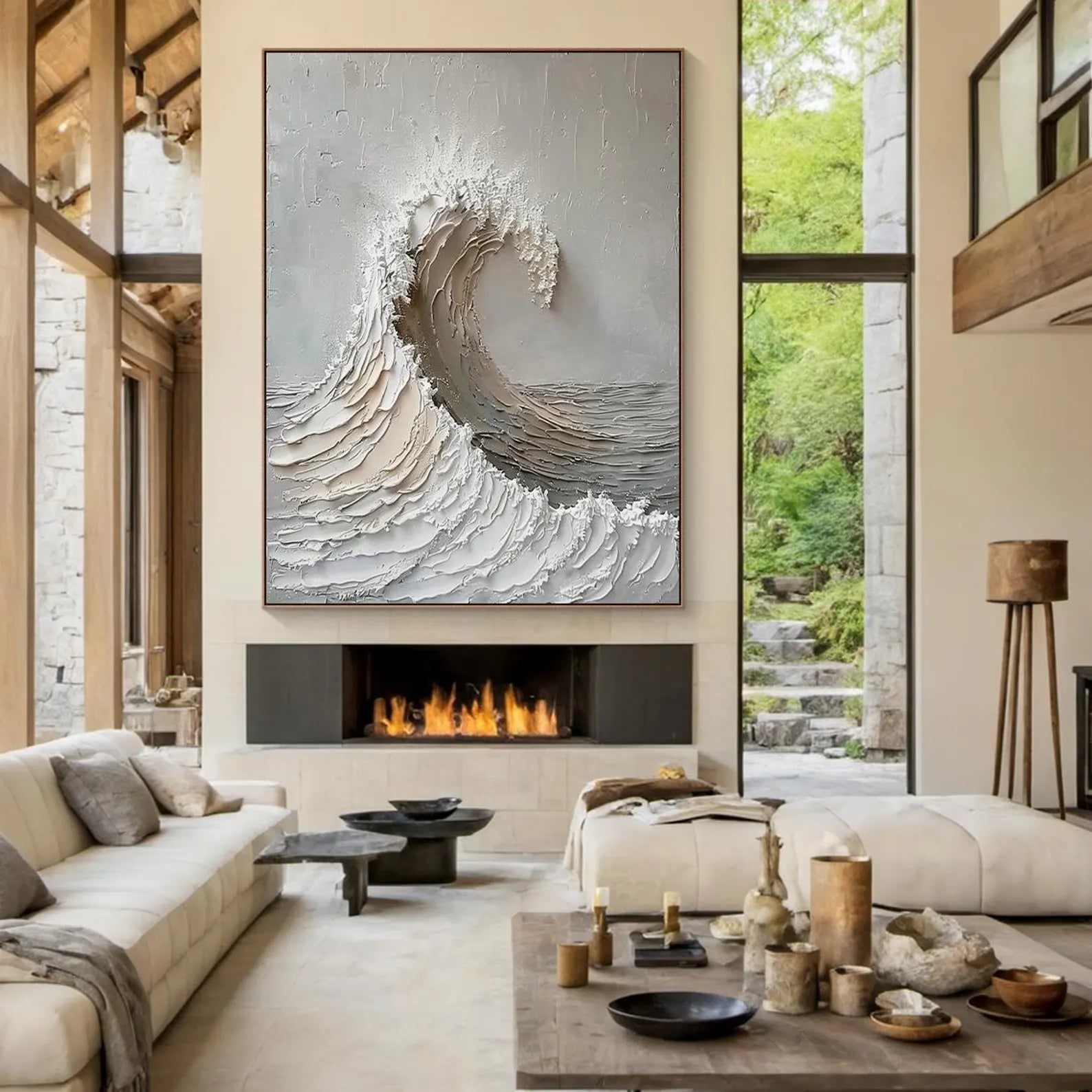 Textured Oceanic Art | Calm Power