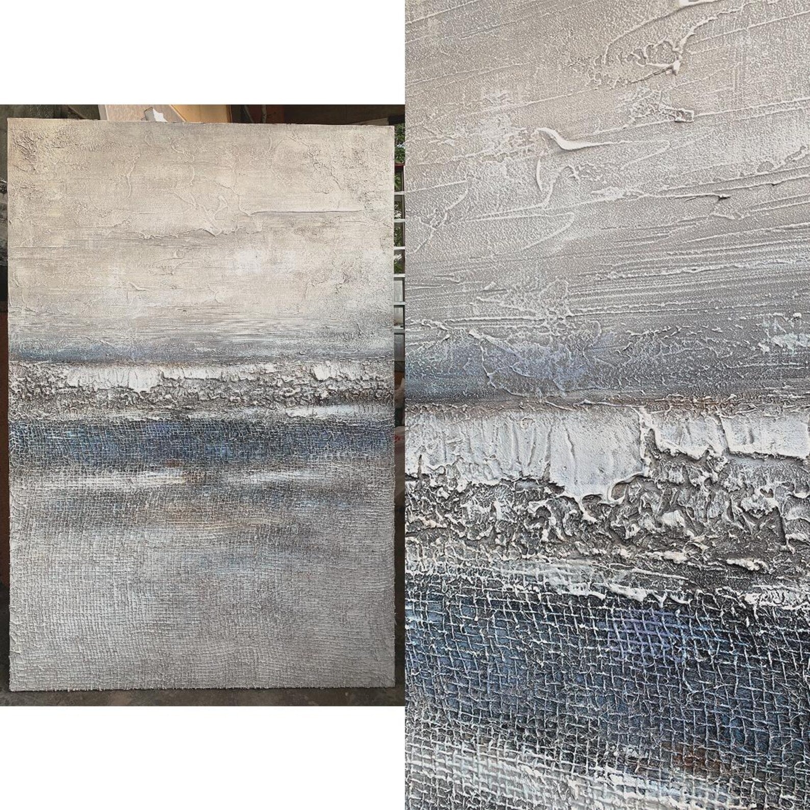 Textured Abstract Serenity | Beige Rhythm