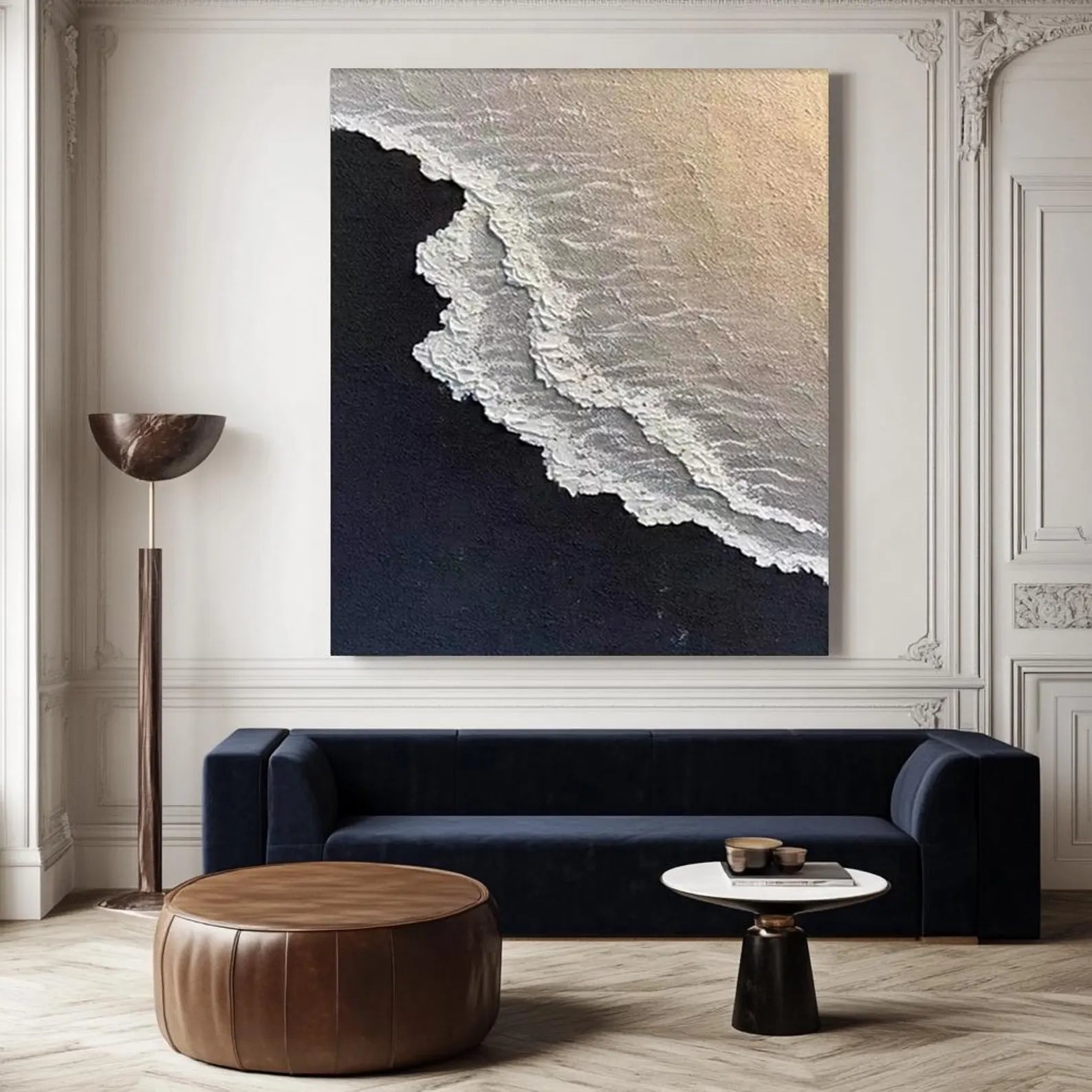 Textured Coastal Art | Luxe Serenity