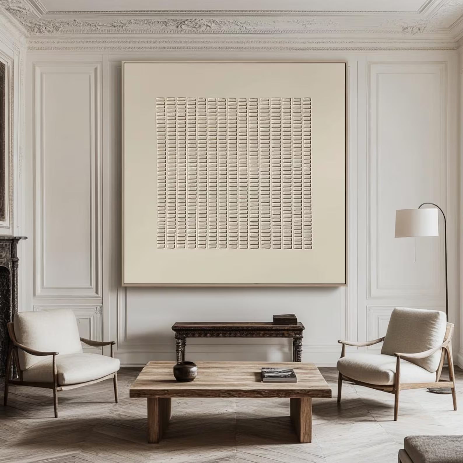 Textured Grid Art | Understated Peace