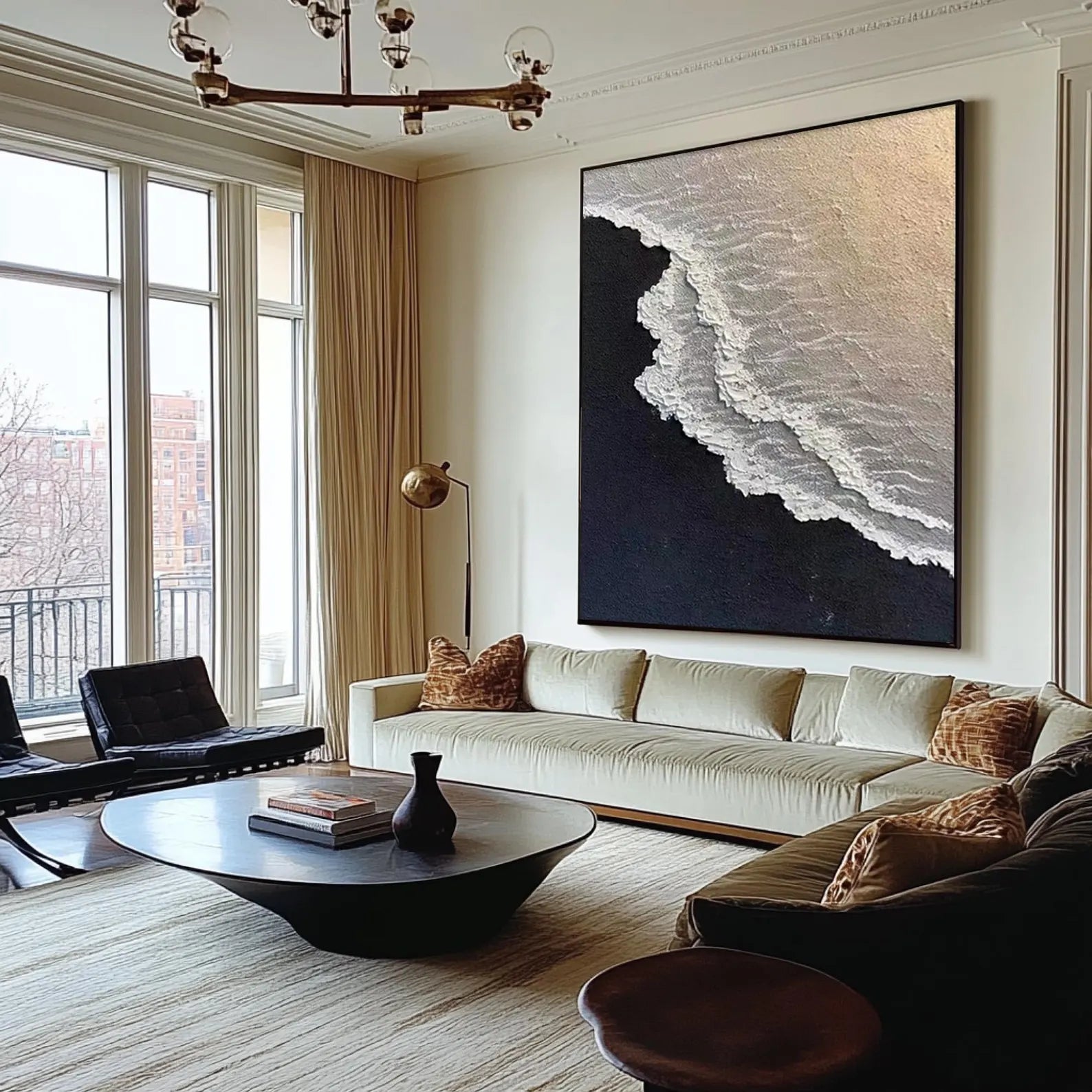 Textured Coastal Art | Luxe Serenity