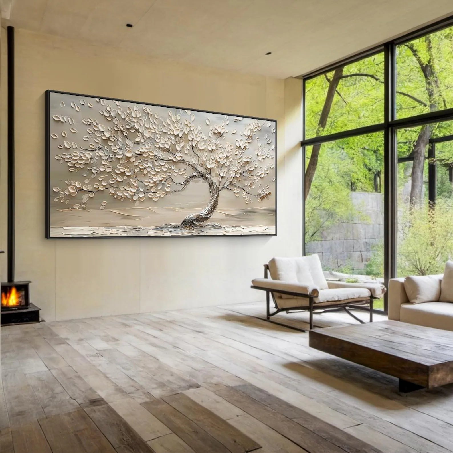 Textured Arbor Art | Tranquil Grace