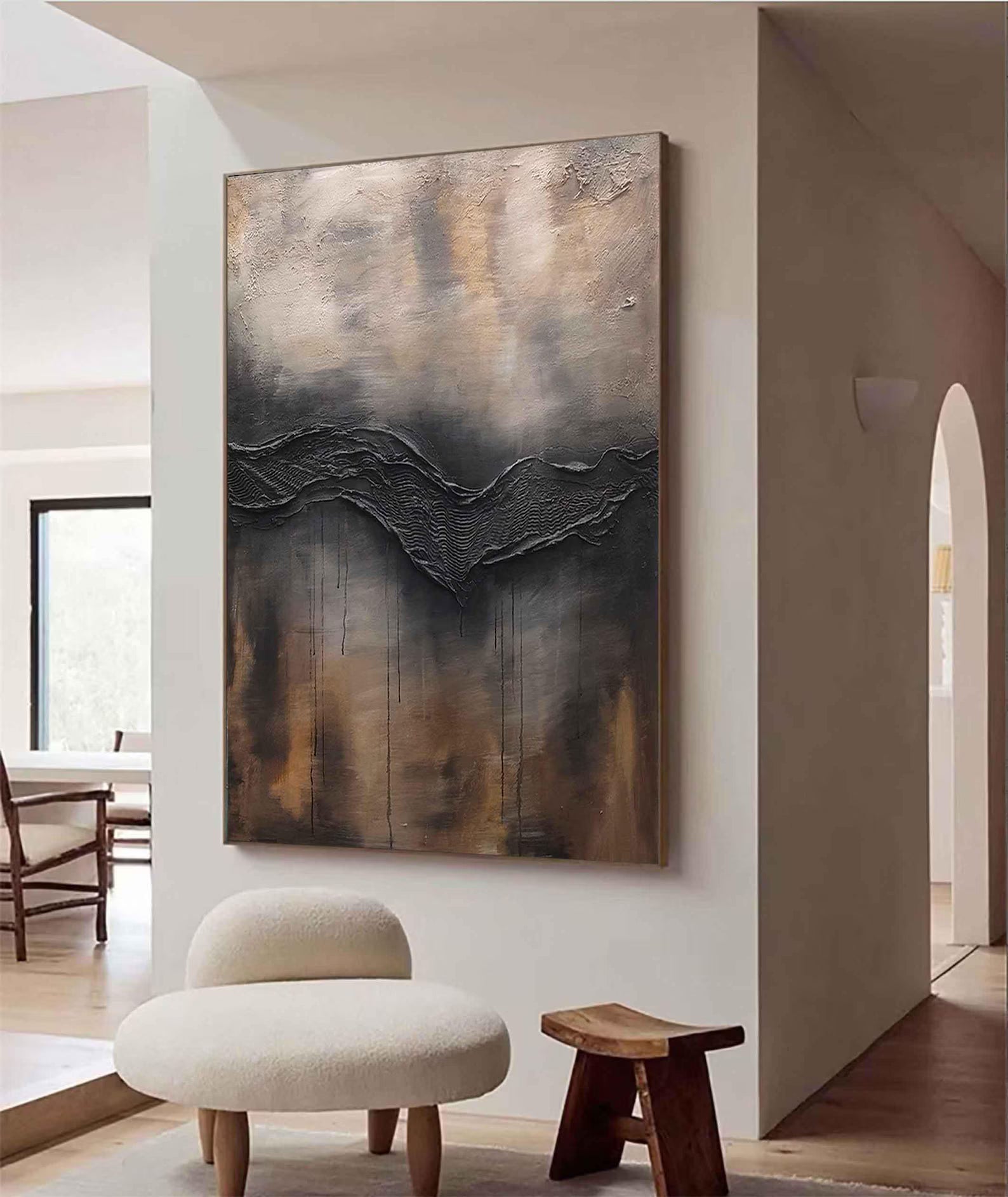 Textured Gray Brown | Opulent Depth