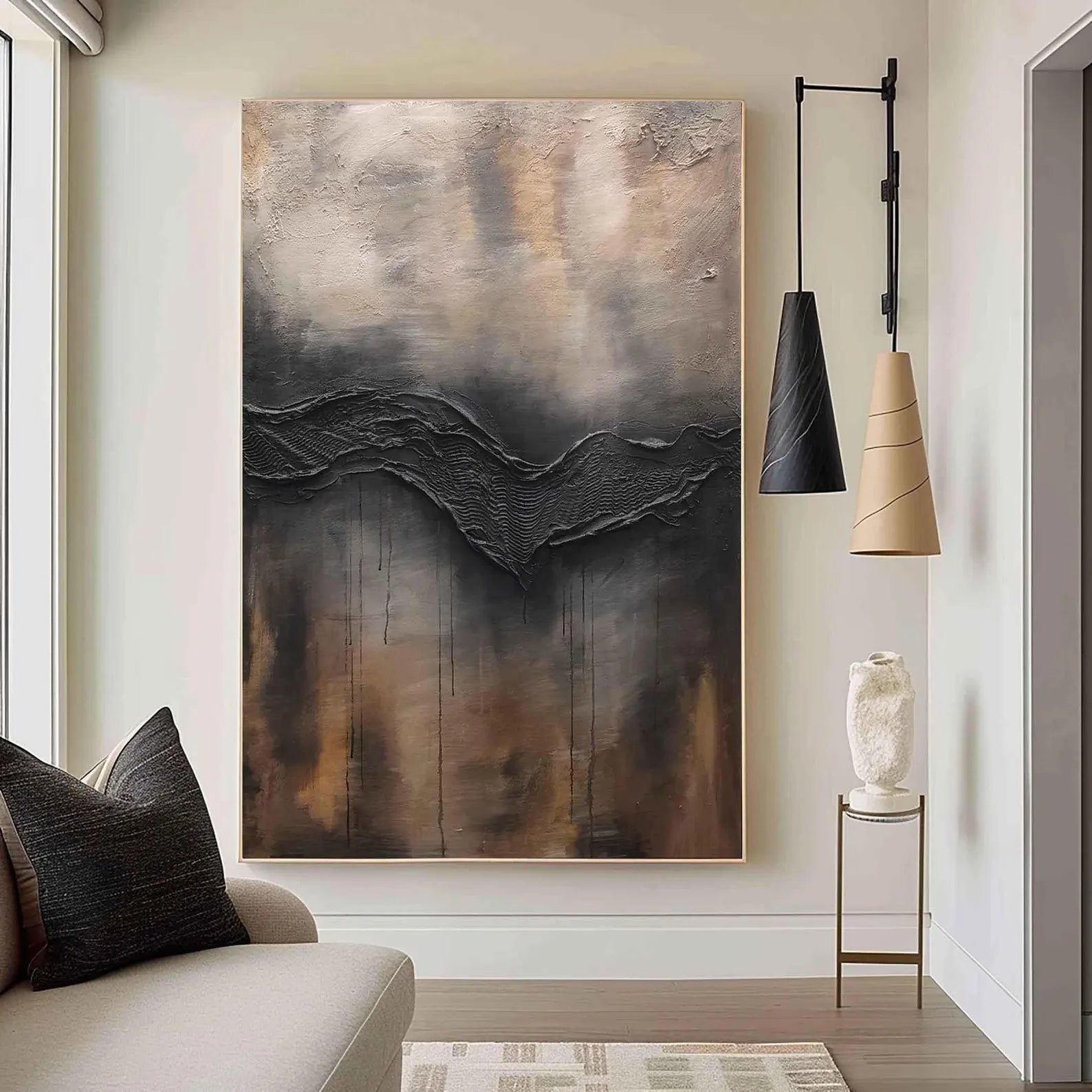 Textured Gray Brown | Opulent Depth