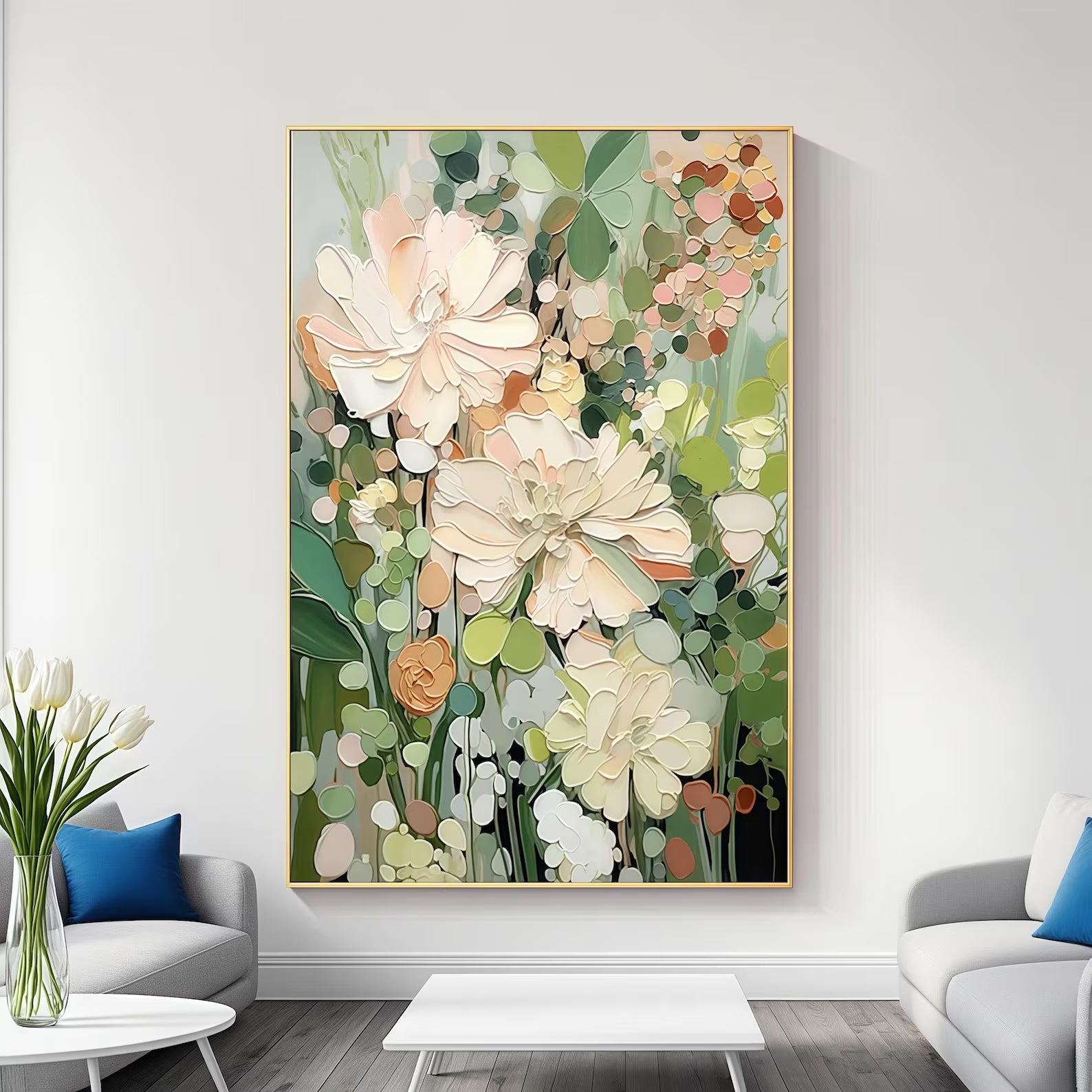 Textured Pastel Opulence | Blush Blooms