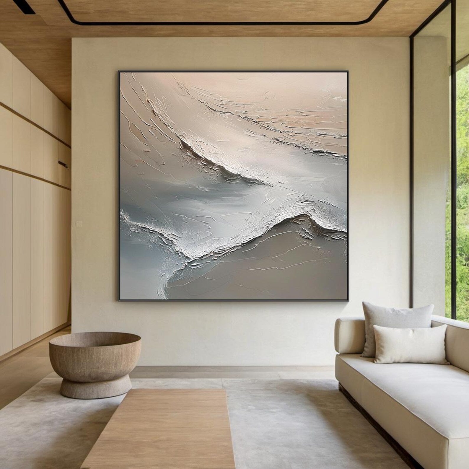 Textured Flowing Art | Subtle Elegance