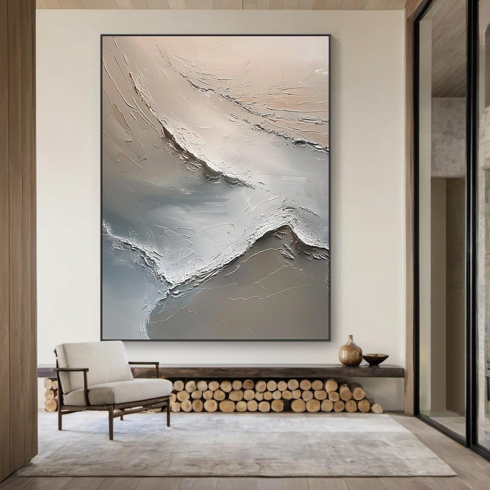 Textured Flowing Art | Subtle Elegance