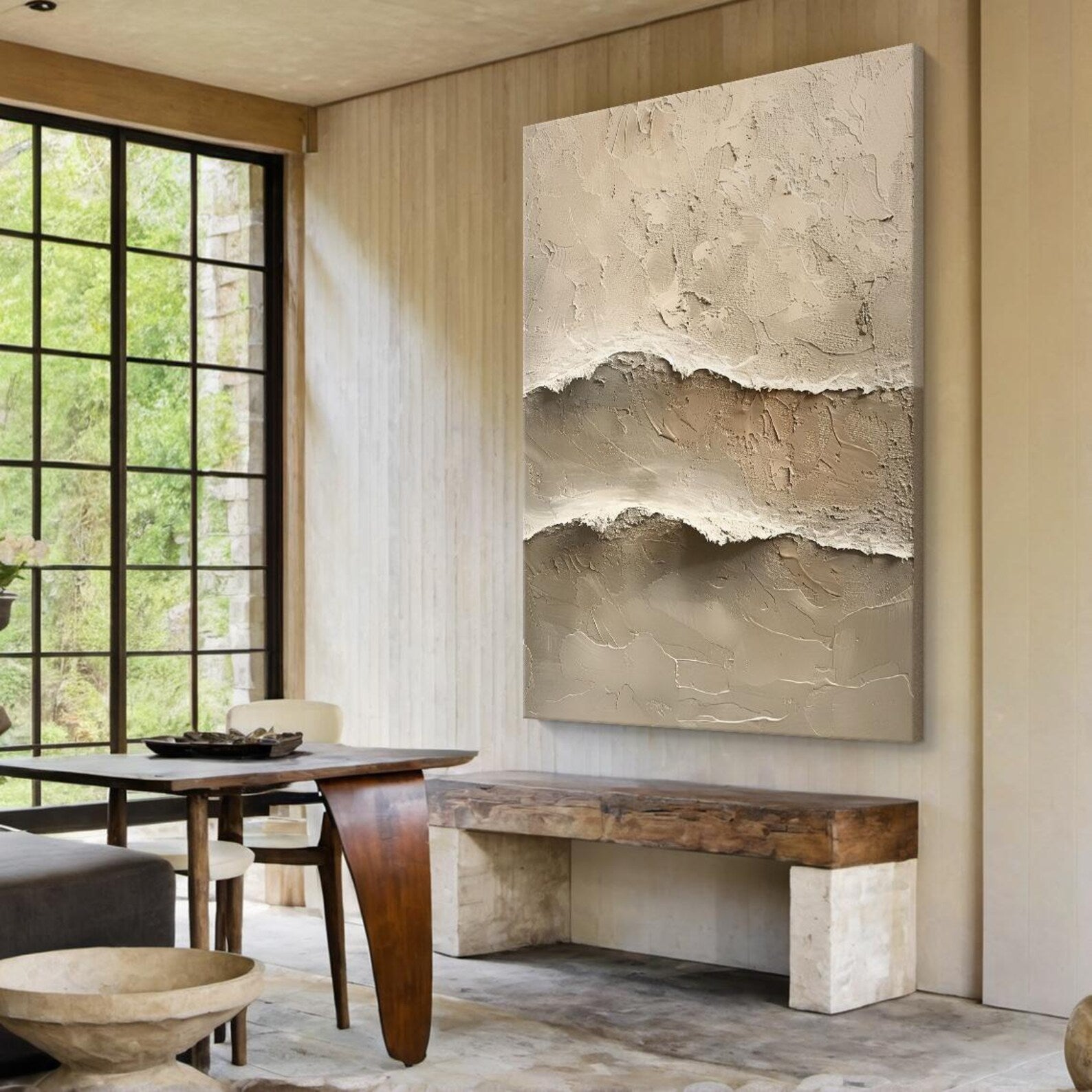 Textured Earthy Layers Art | Subtle Grandeur