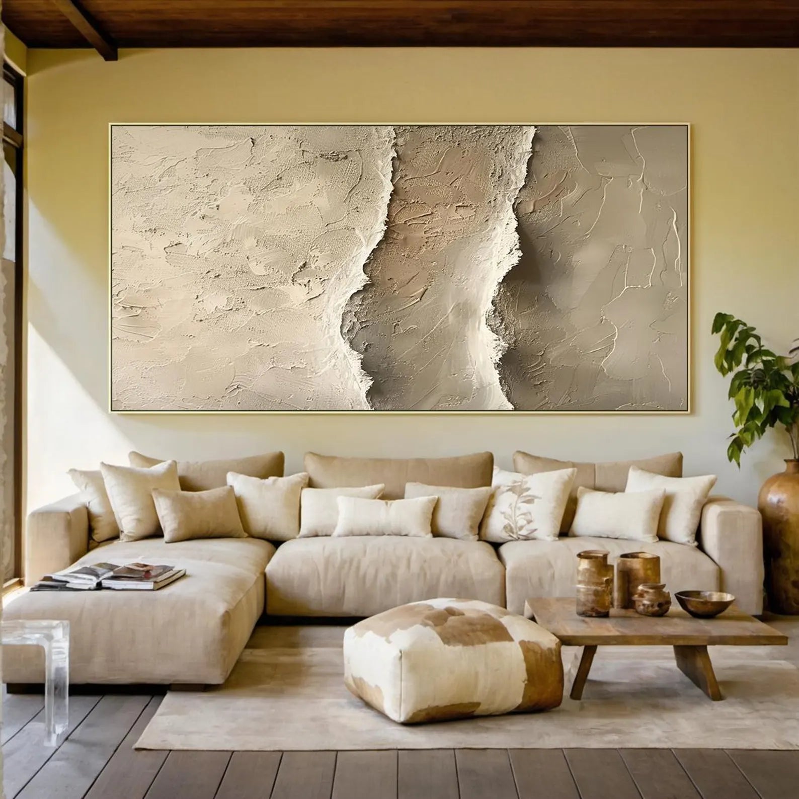 Textured Earthy Layers Art | Subtle Grandeur