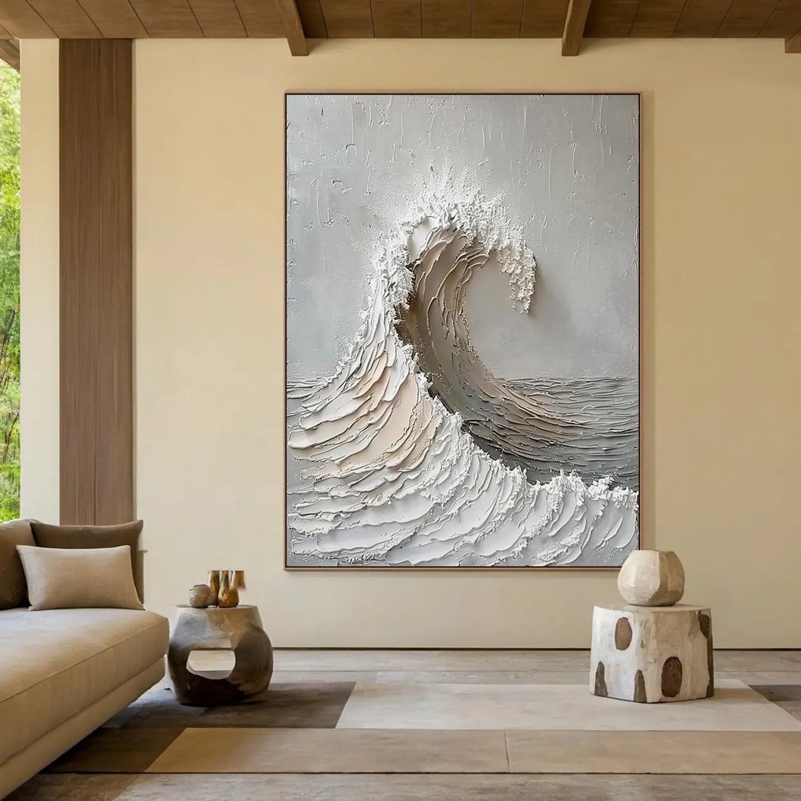 Textured Oceanic Art | Calm Power
