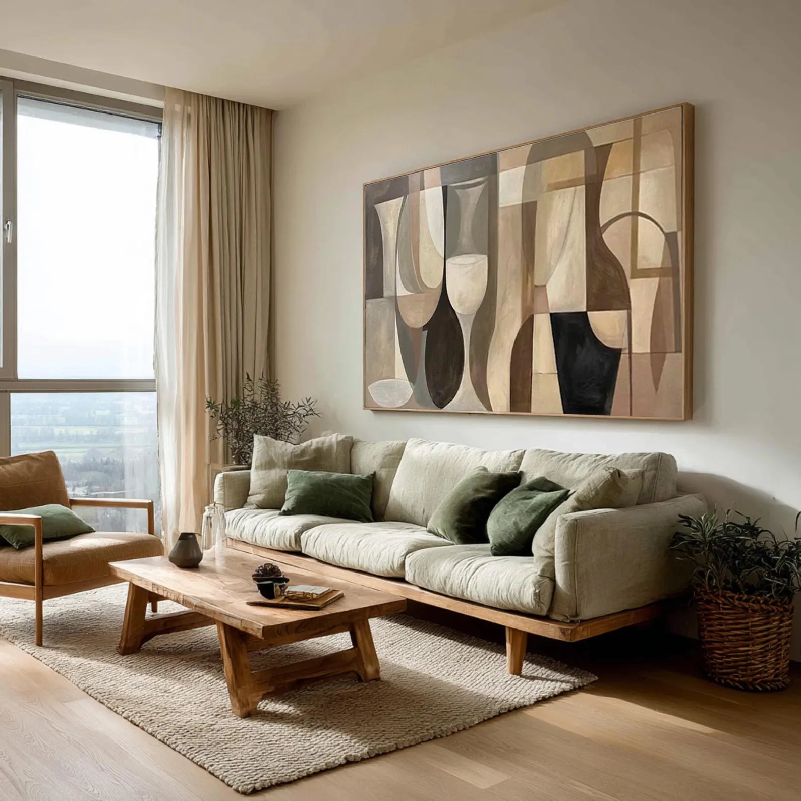 Textured Vessel Mosaic | Neutral Hues