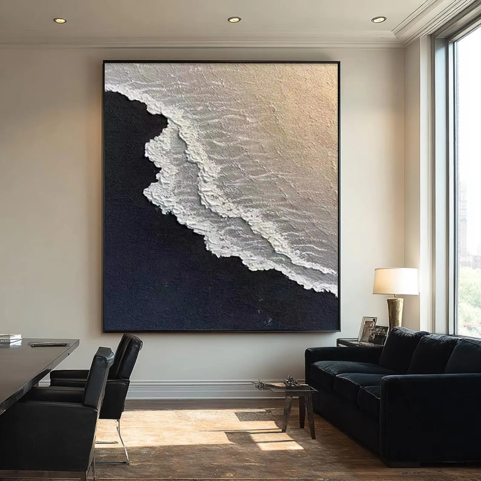 Textured Coastal Art | Luxe Serenity