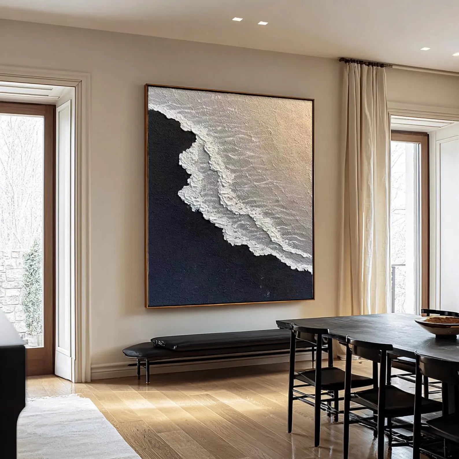 Textured Coastal Art | Luxe Serenity