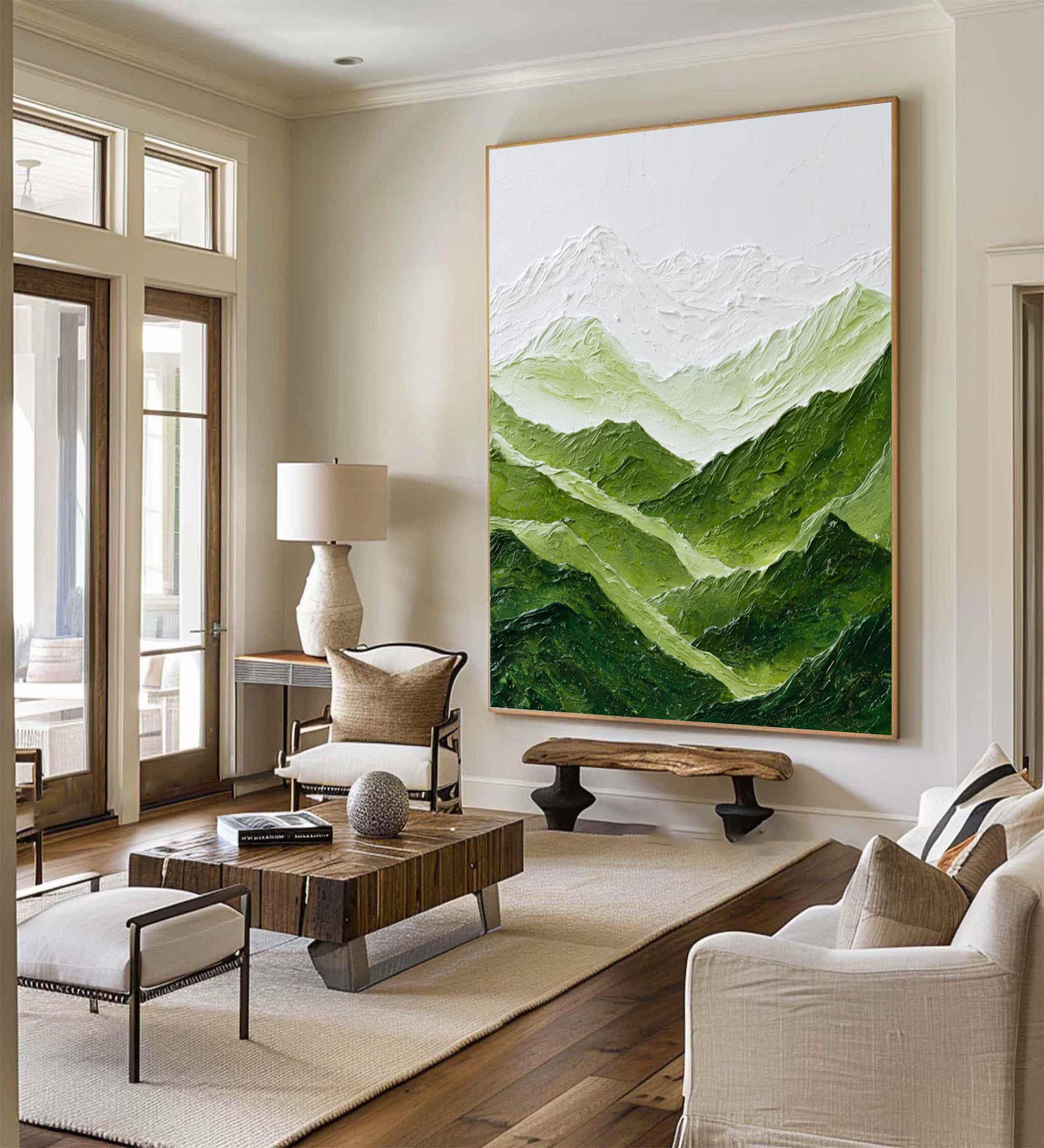 Textured Mountain Opulence | Green Peak