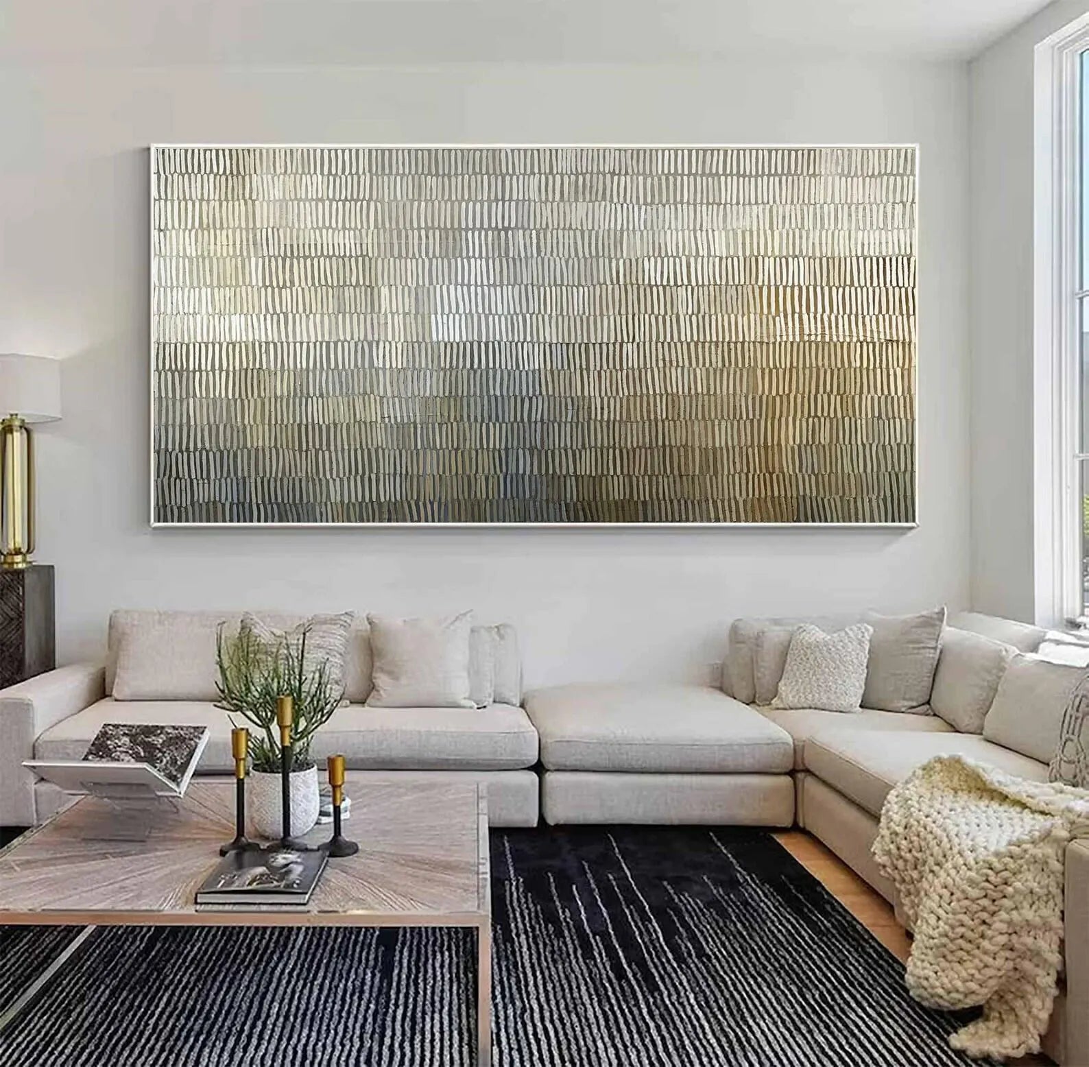 Textured Linear Art | Modern Tranquility