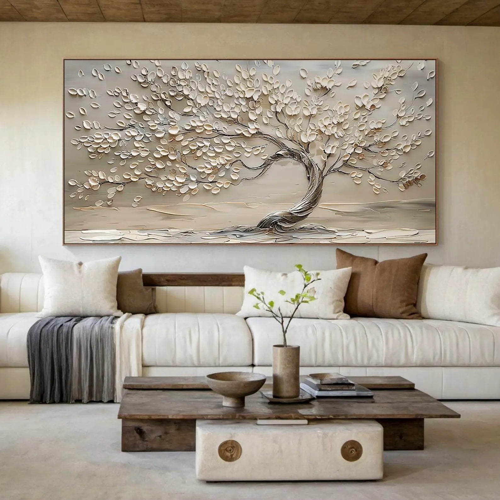 Textured Arbor Art | Tranquil Grace