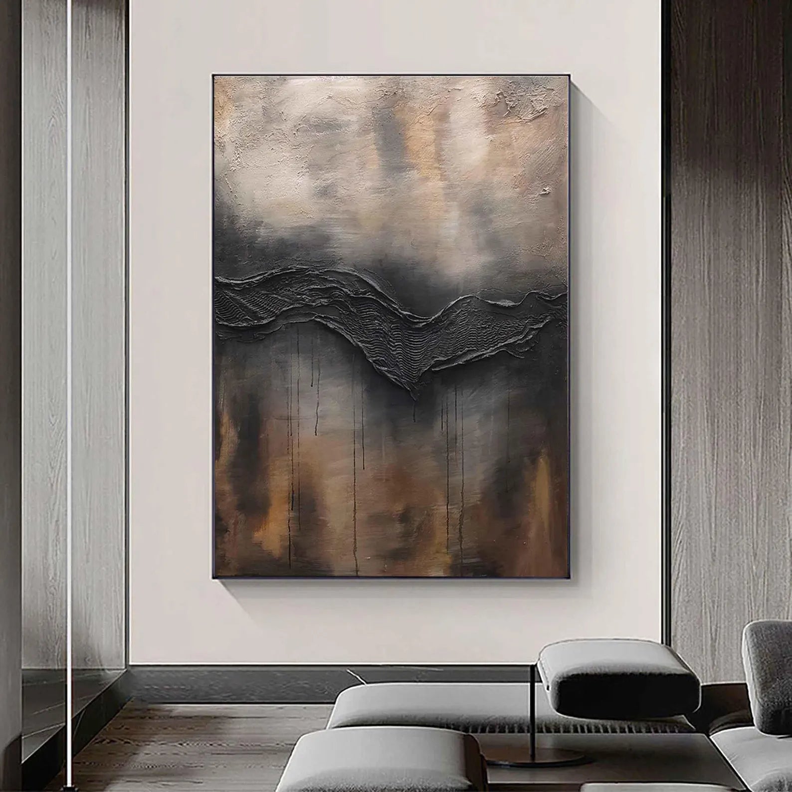 Textured Gray Brown | Opulent Depth