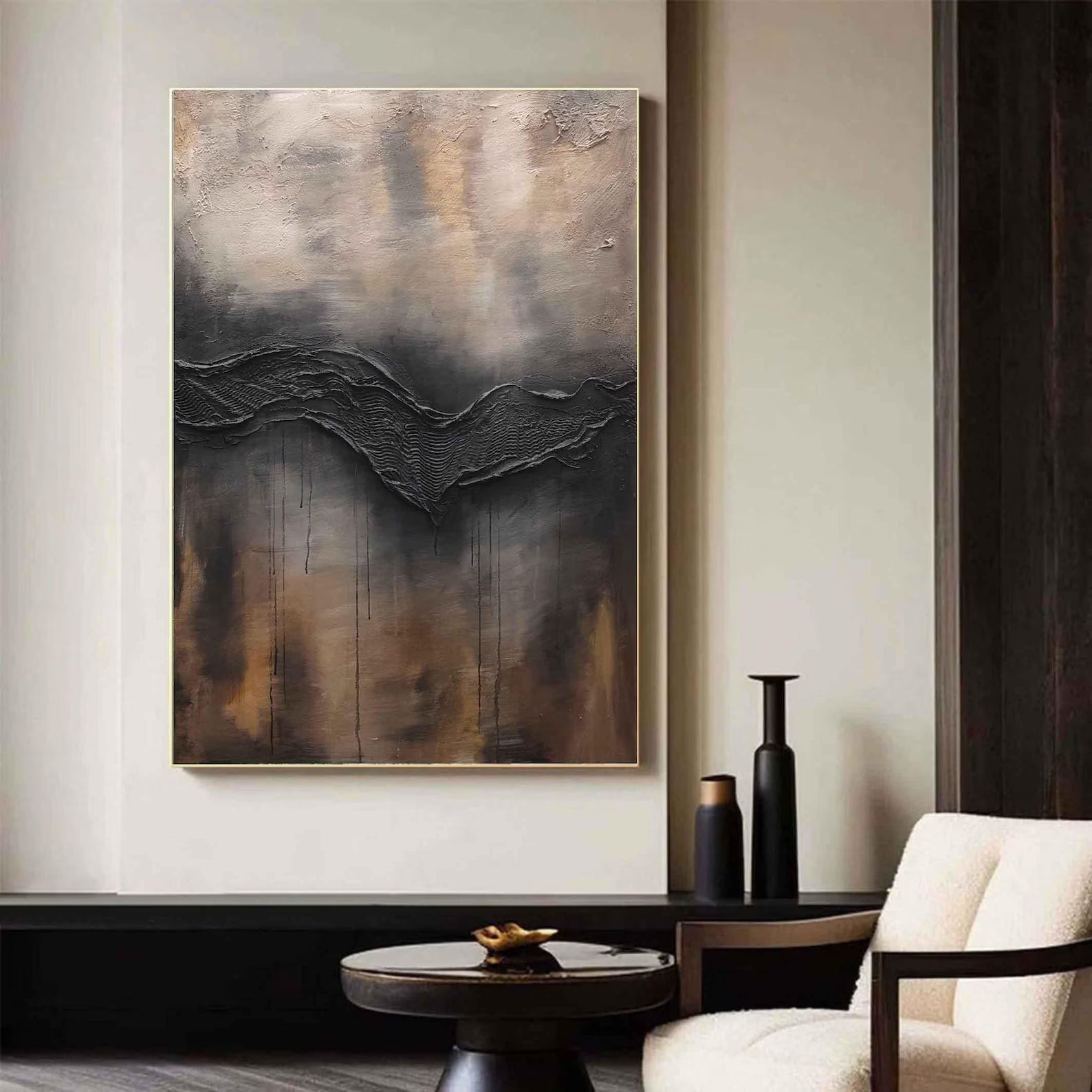 Textured Gray Brown | Opulent Depth