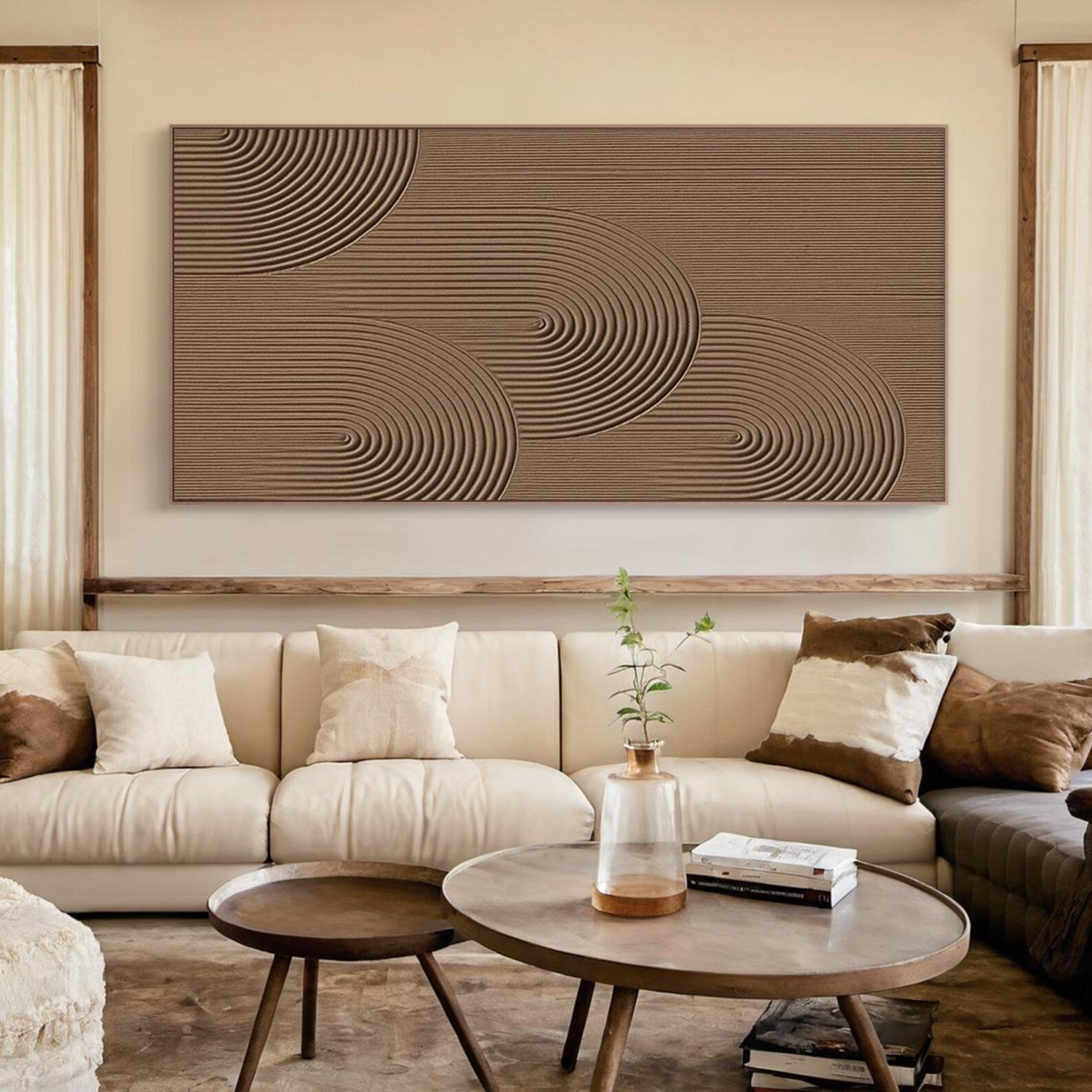 Textured Arch Opulence | Brown Rhythm