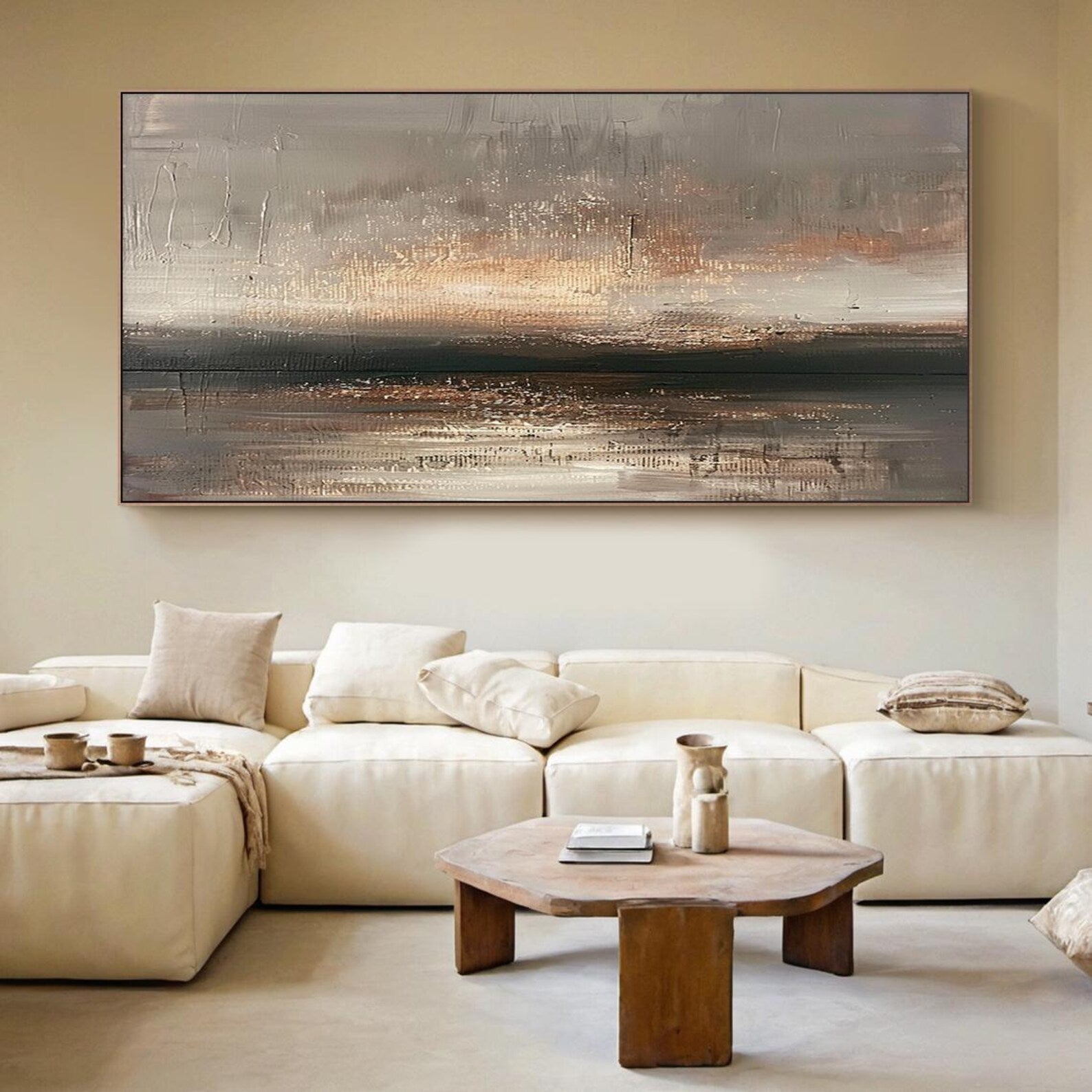 Textured Neutral Radiance | Gold Haze