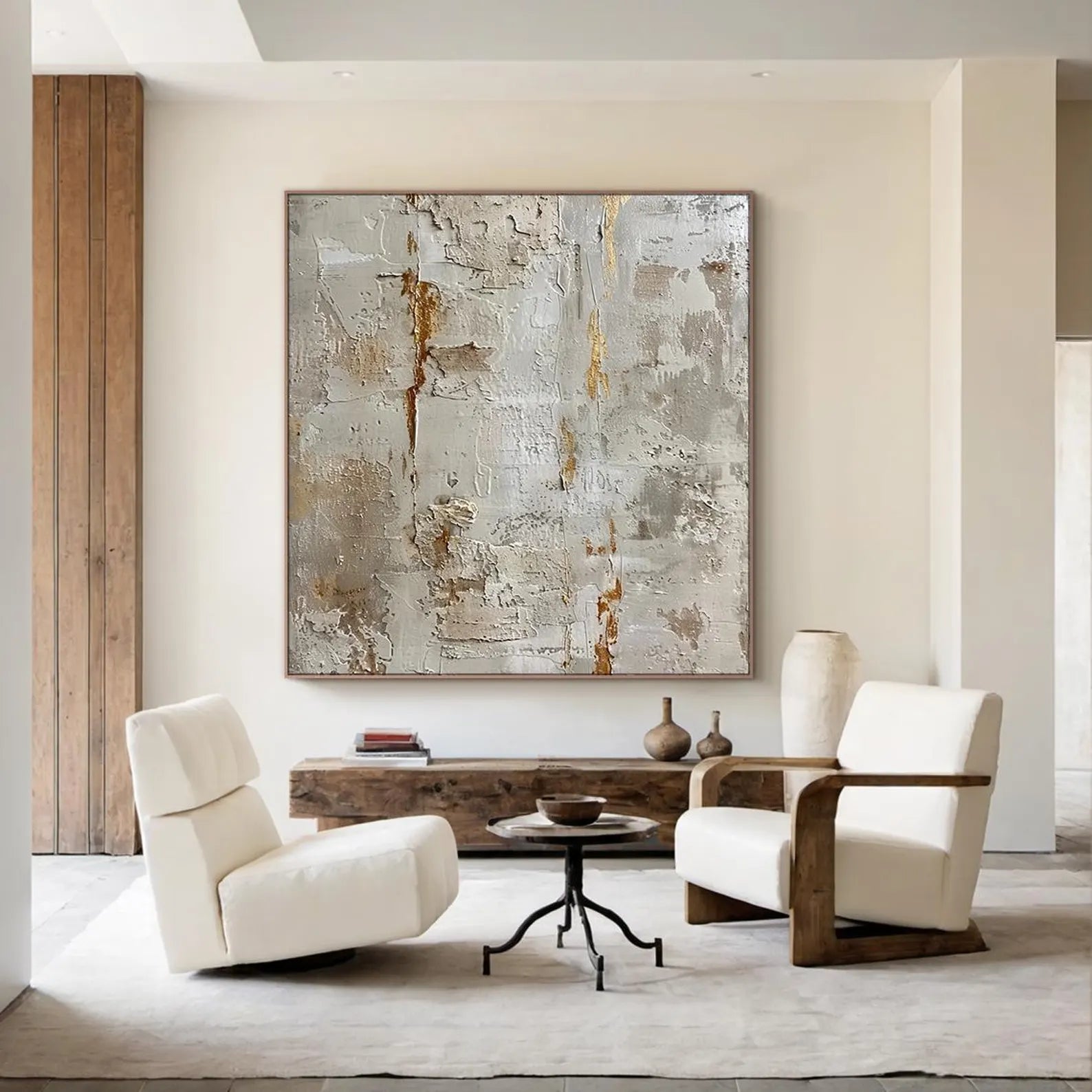 Textured Neutral Opulence | Gold Vein