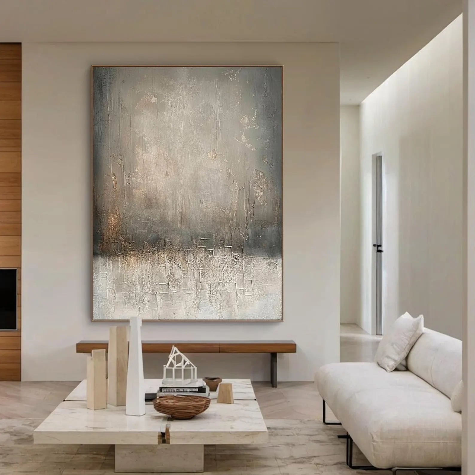 Textured Neutral Elegance | Silver Haze