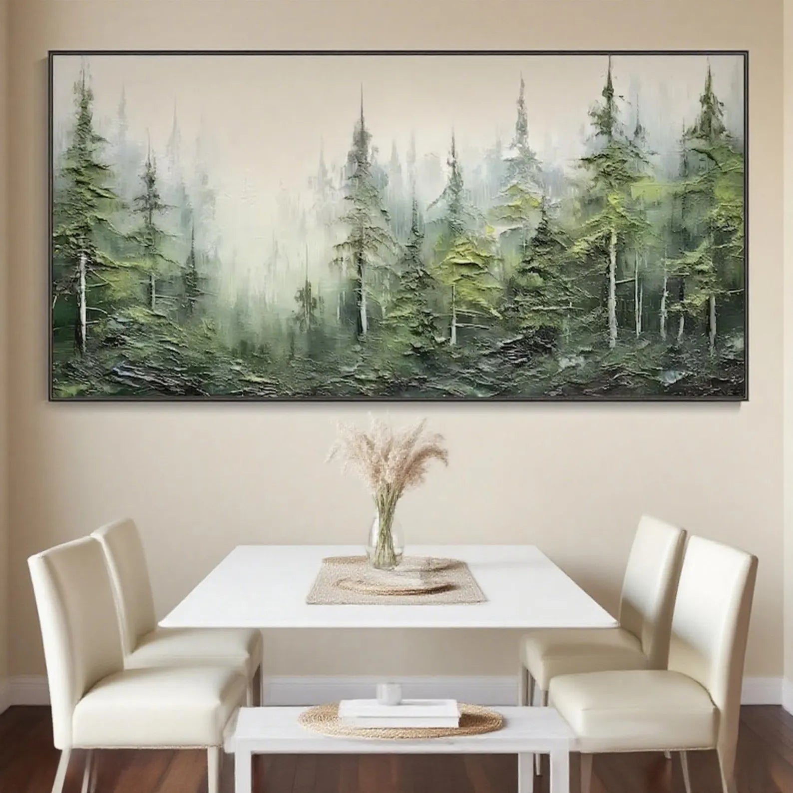 Textured Forest Opulence | Green Pine