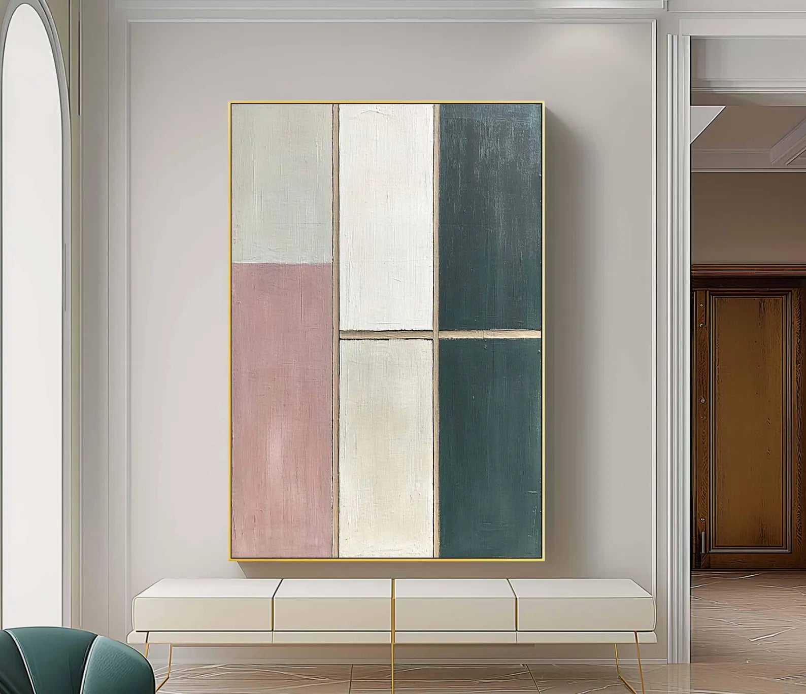 Textured Color Block Abstract | Chic Luxe