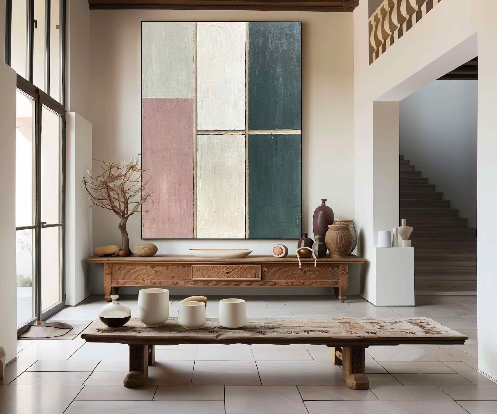 Textured Color Block Abstract | Chic Luxe