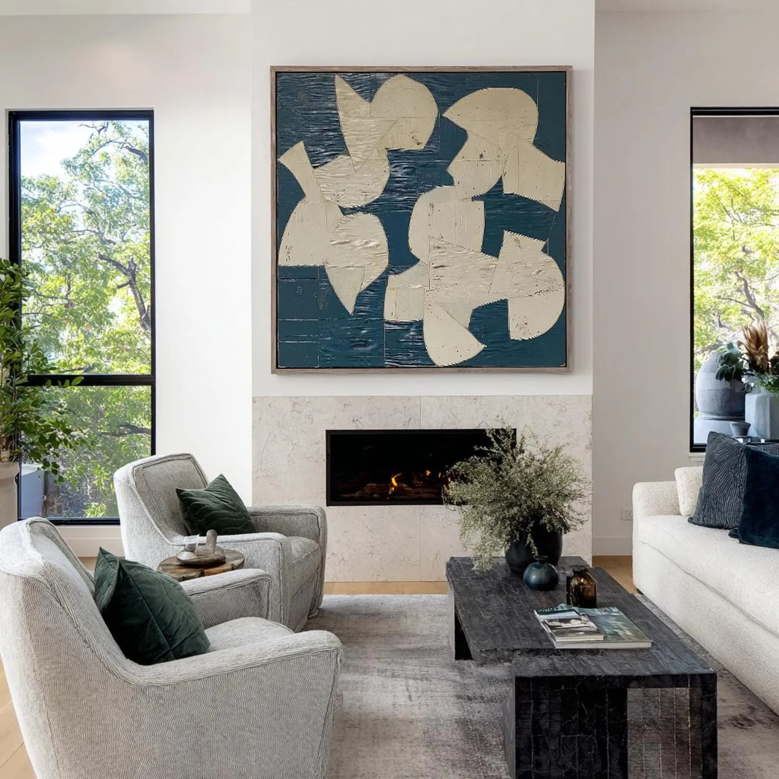 Textured Geometric Art | Modern Elegance