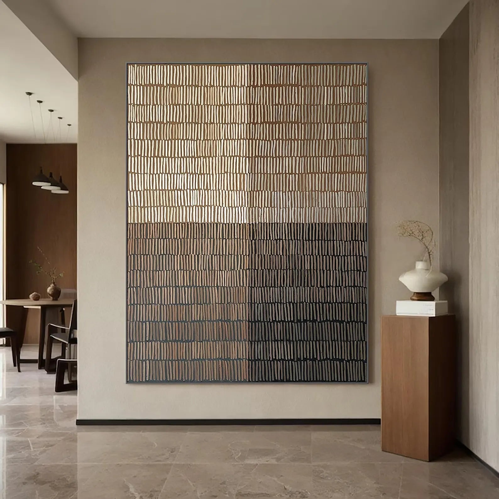 Abstract Textured Art | Modern Luxe Atmosphere