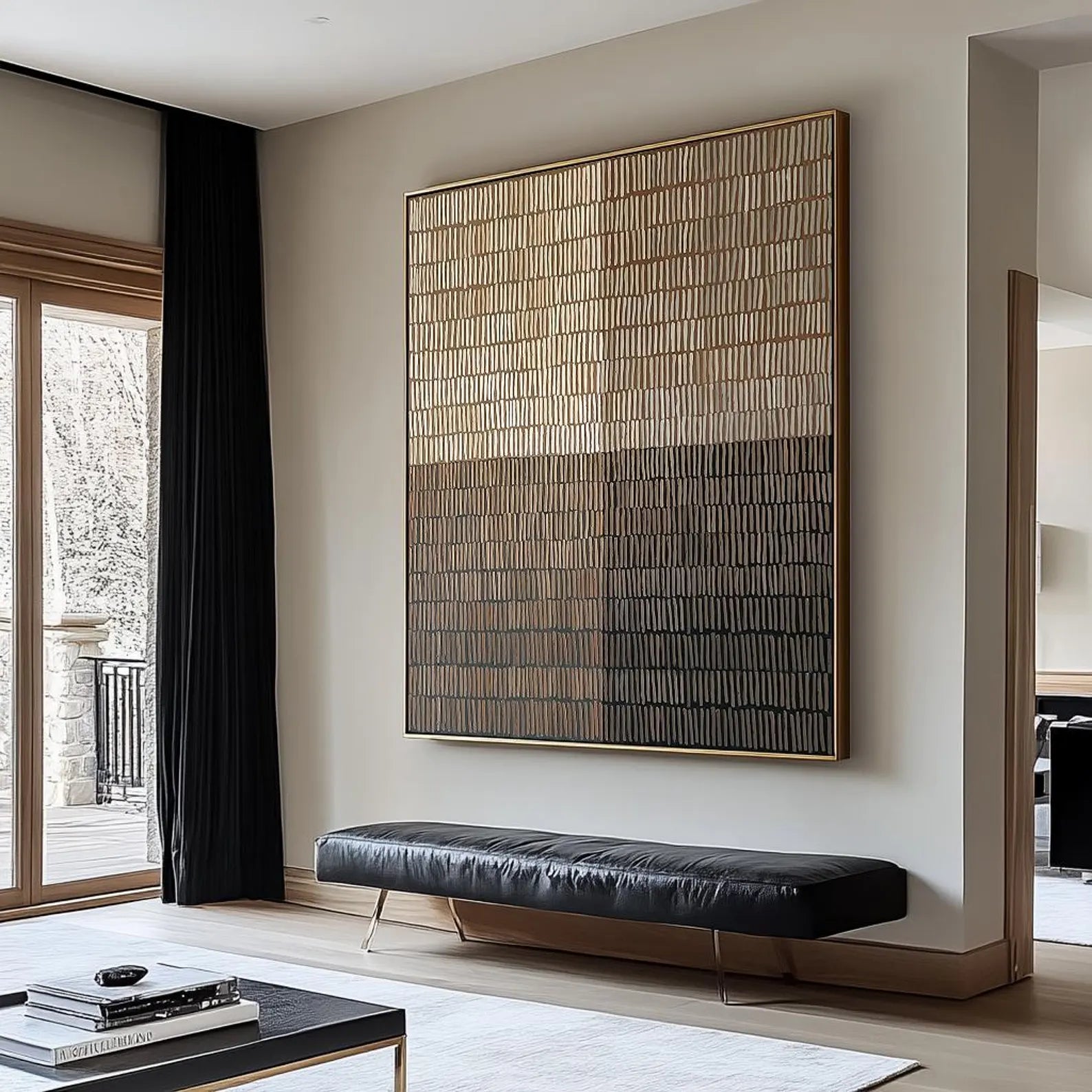 Abstract Textured Art | Modern Luxe Atmosphere