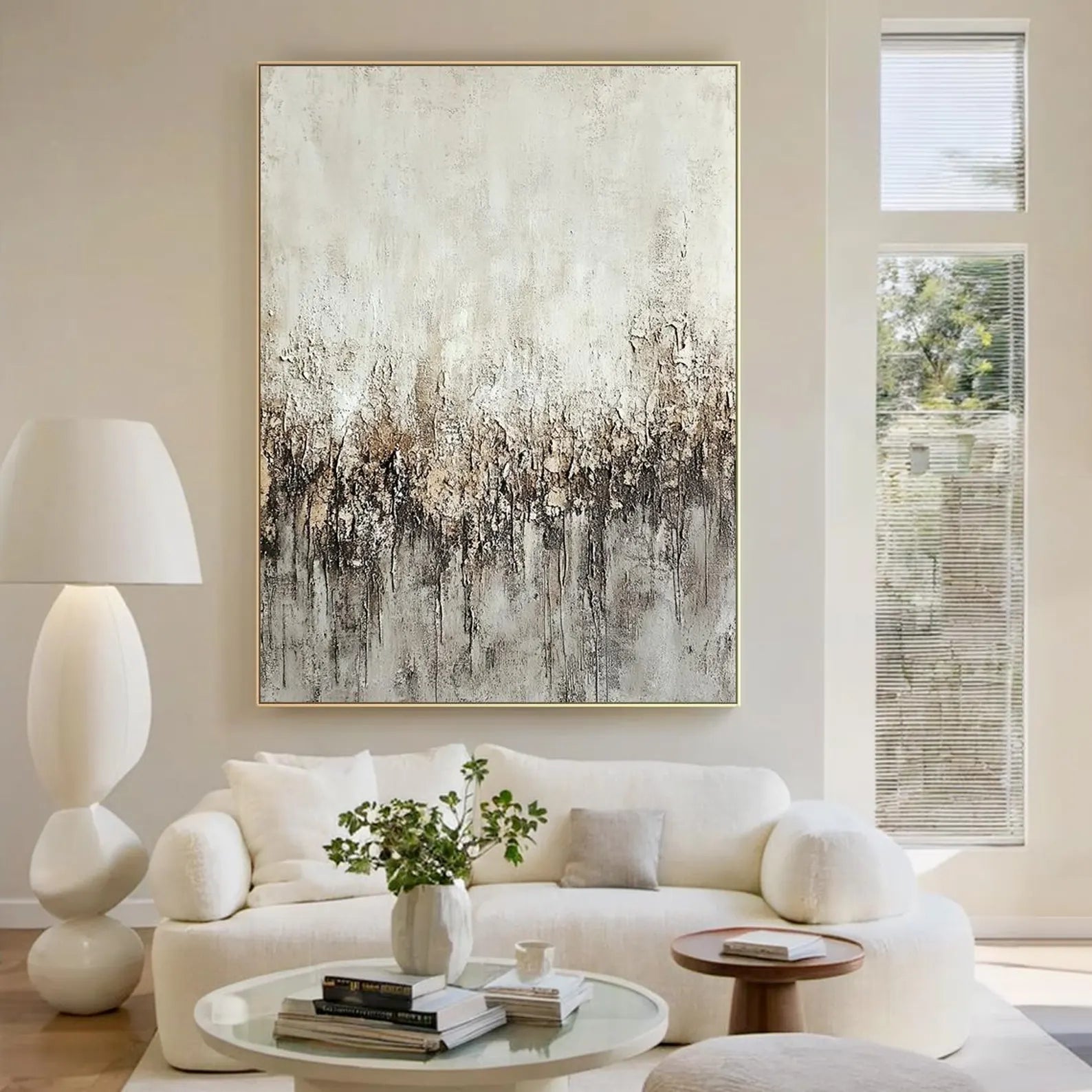 Textured Monochrome Drip | Silver Frost